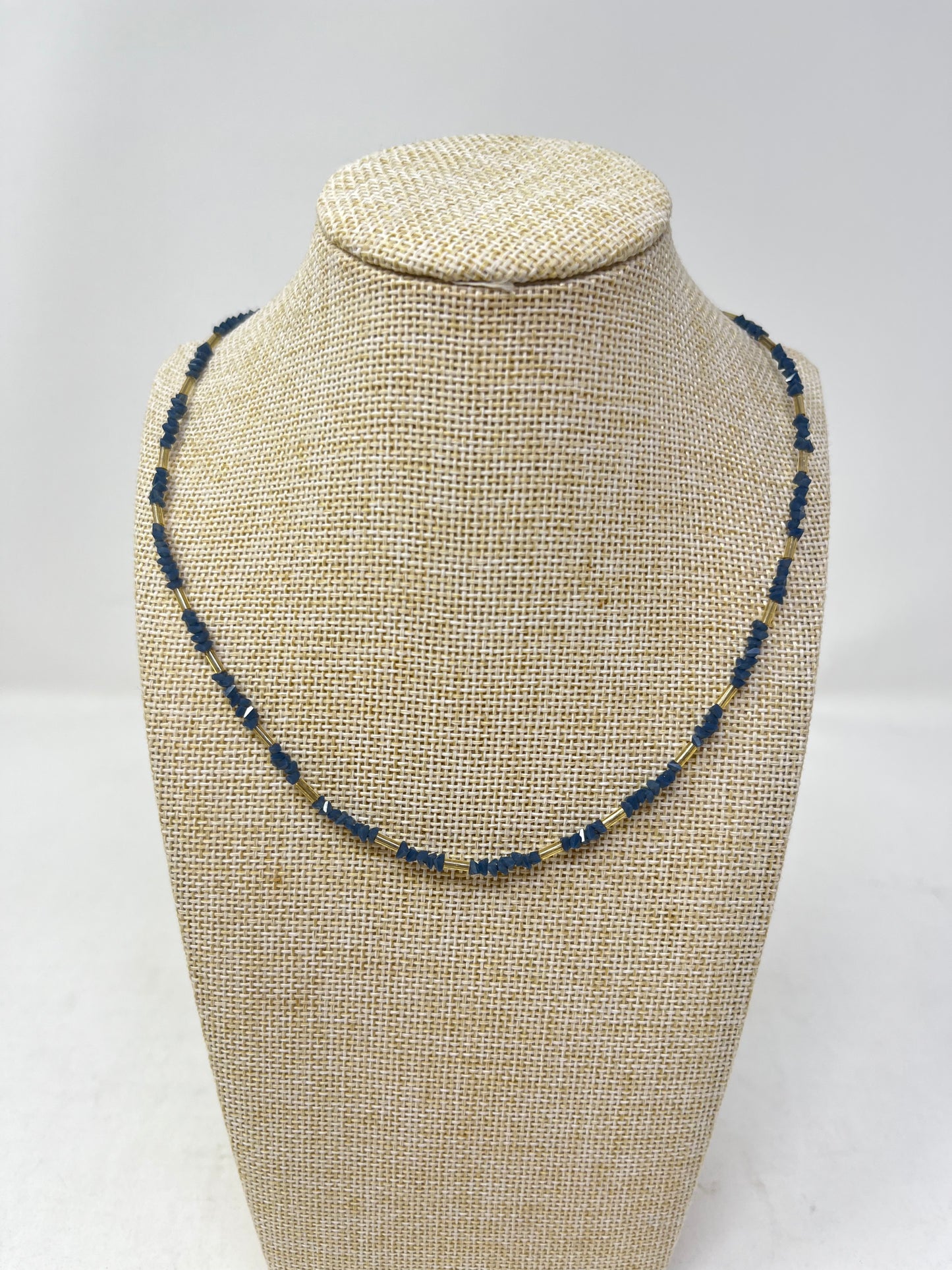 Midnight Tide Beaded Choker Necklace