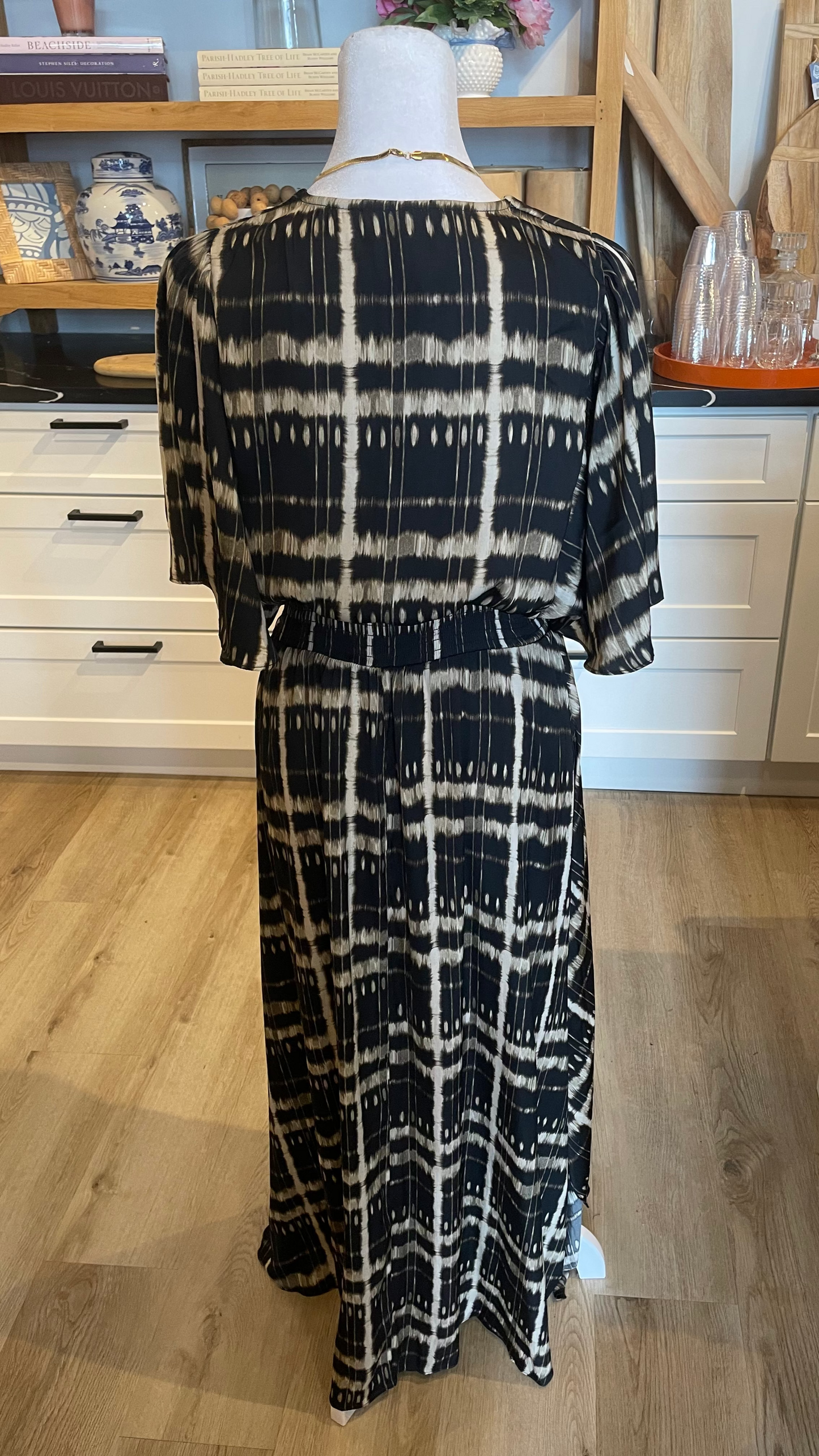 Black Printed Maxi Dress