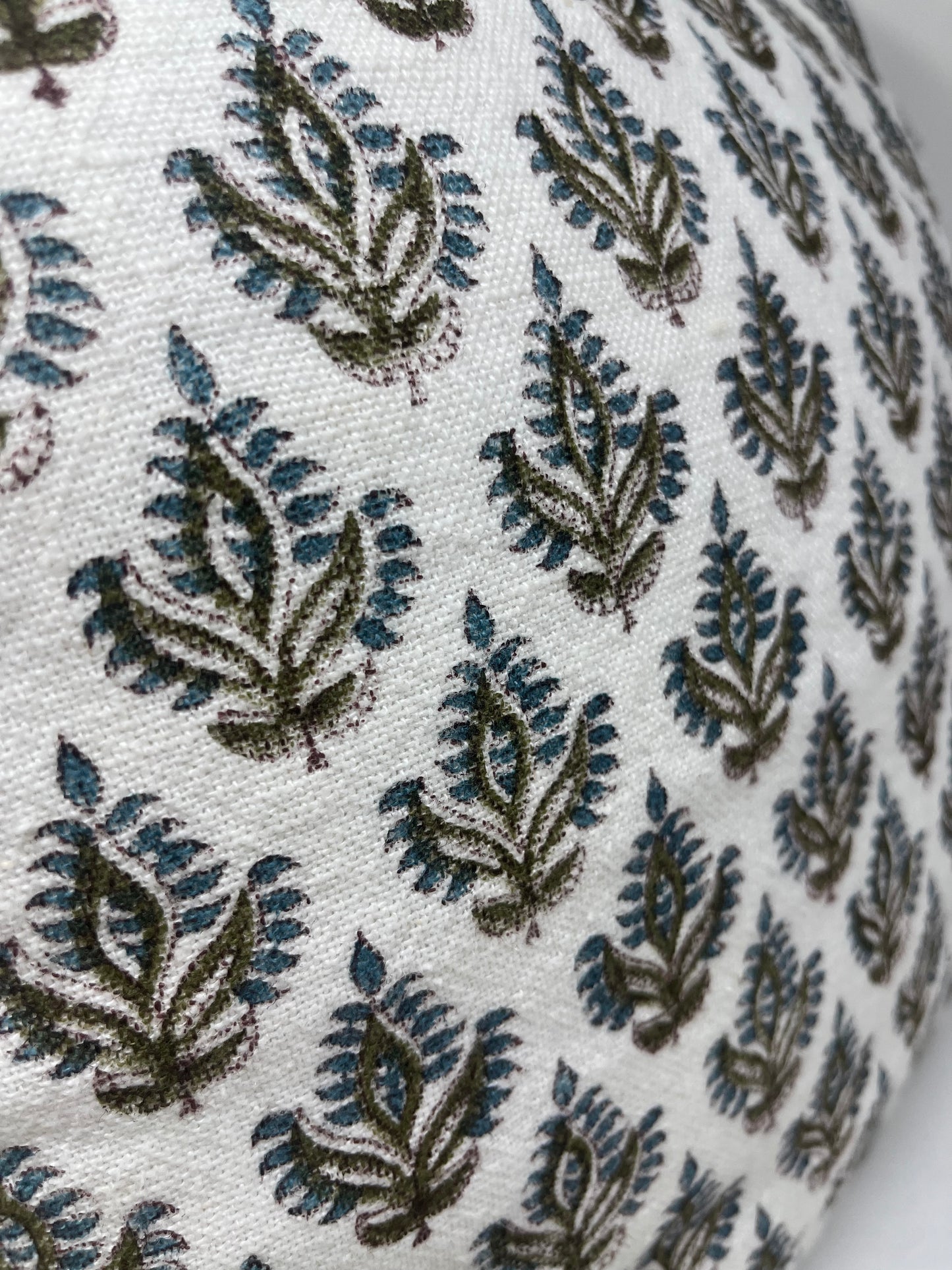 Mini Dark Leaf Print Pillow (Set of 2)