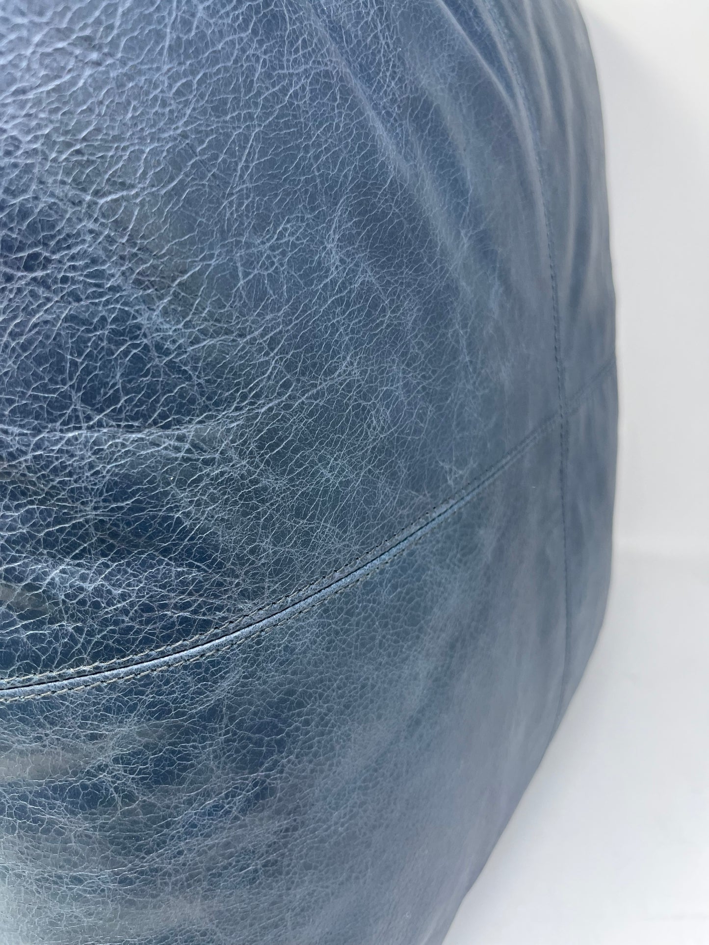 Leather Naval Nightfall Blue Pillow (set of two)