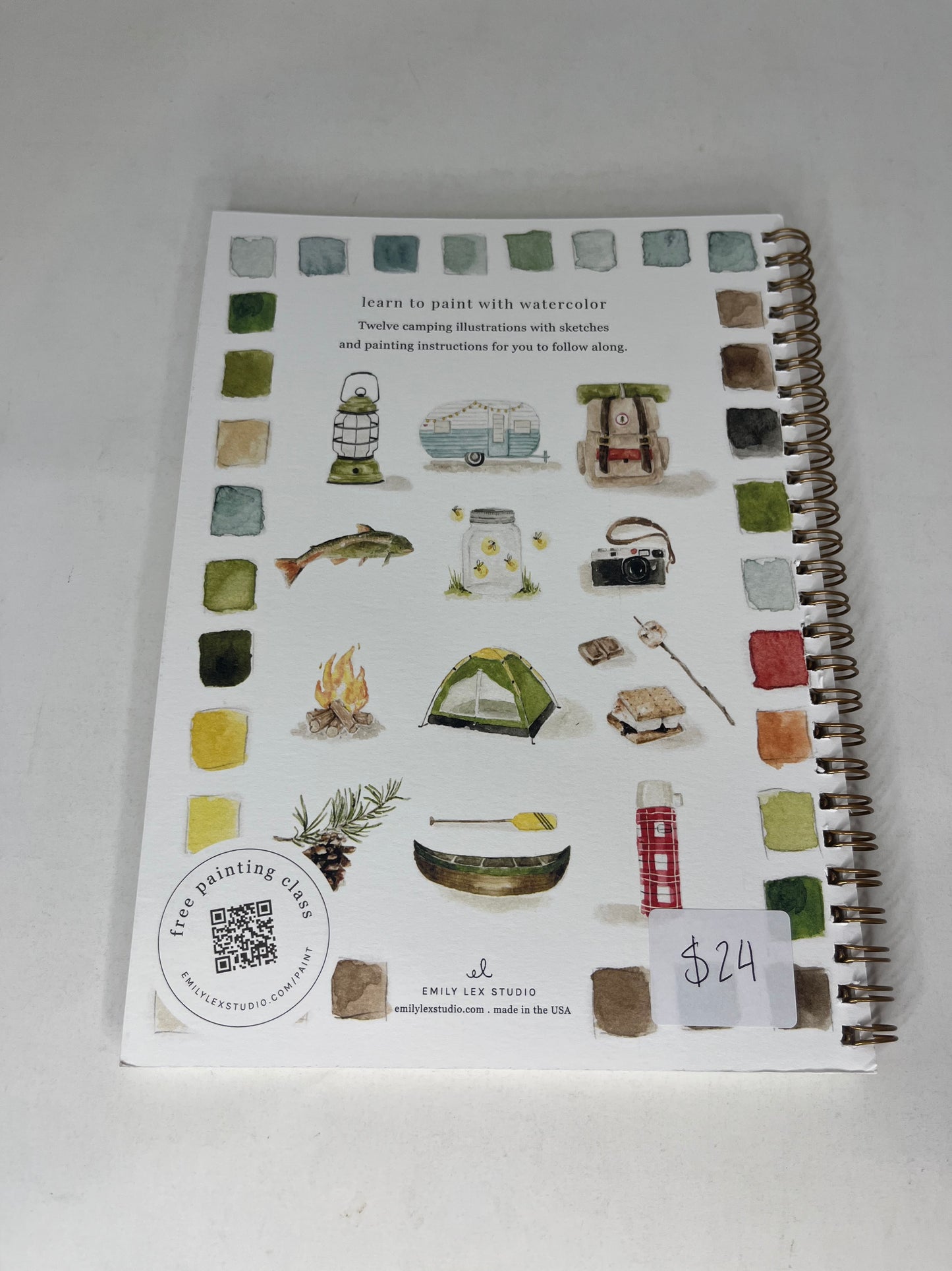 Emily Lex Studio Watercolor Workbook - Camping