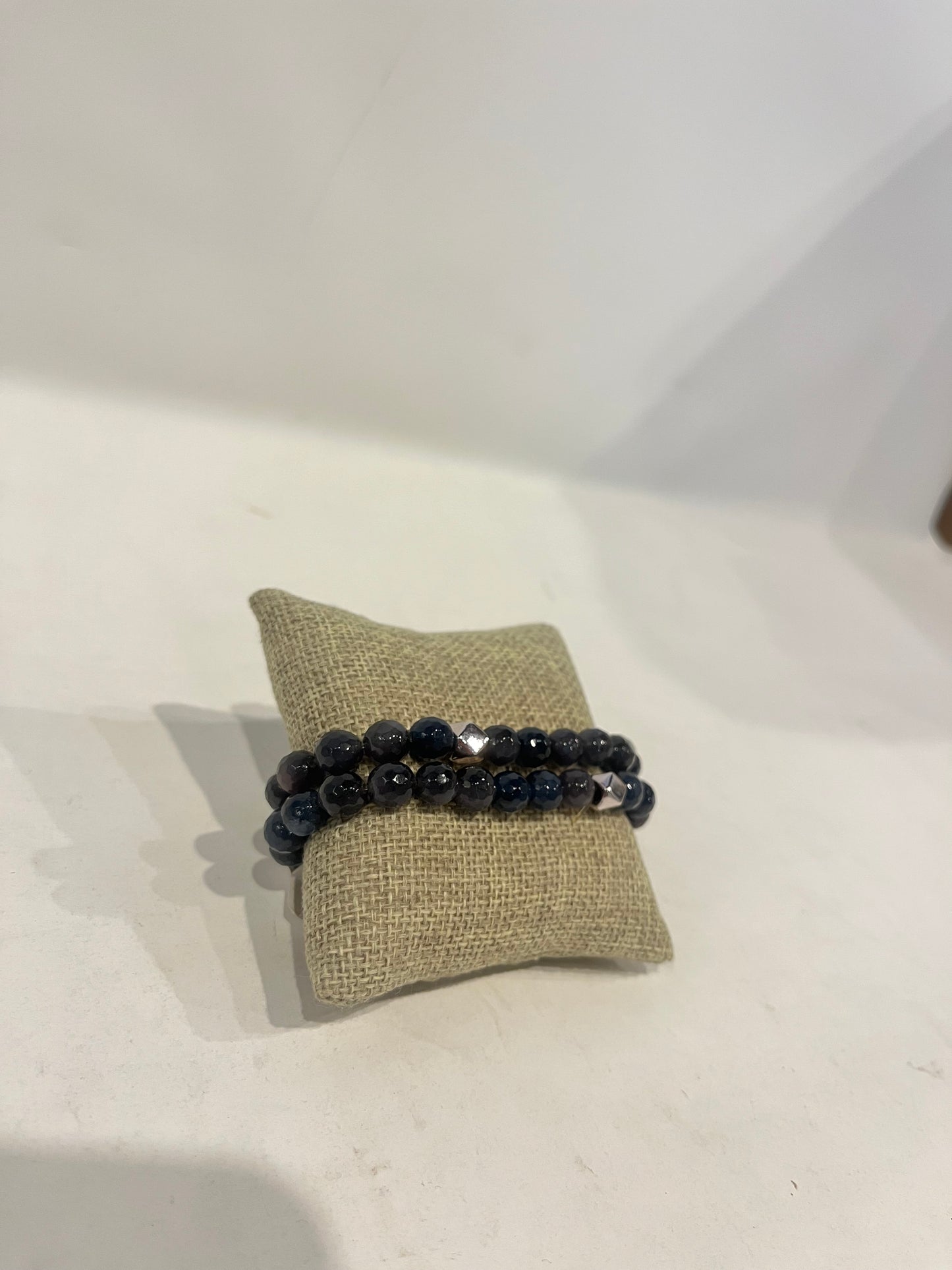 Black Beaded Bracelet