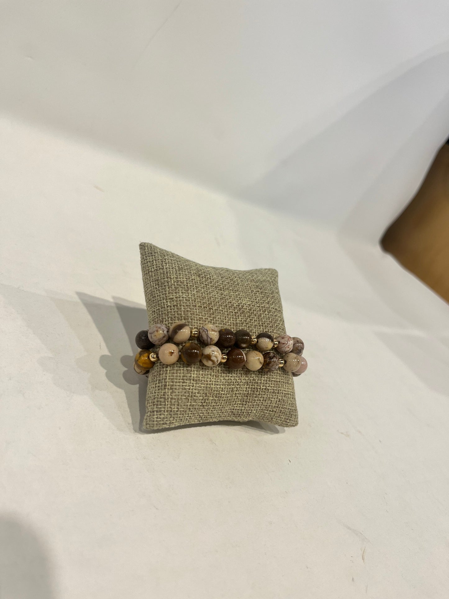 Earth-Toned Beaded Bracelet