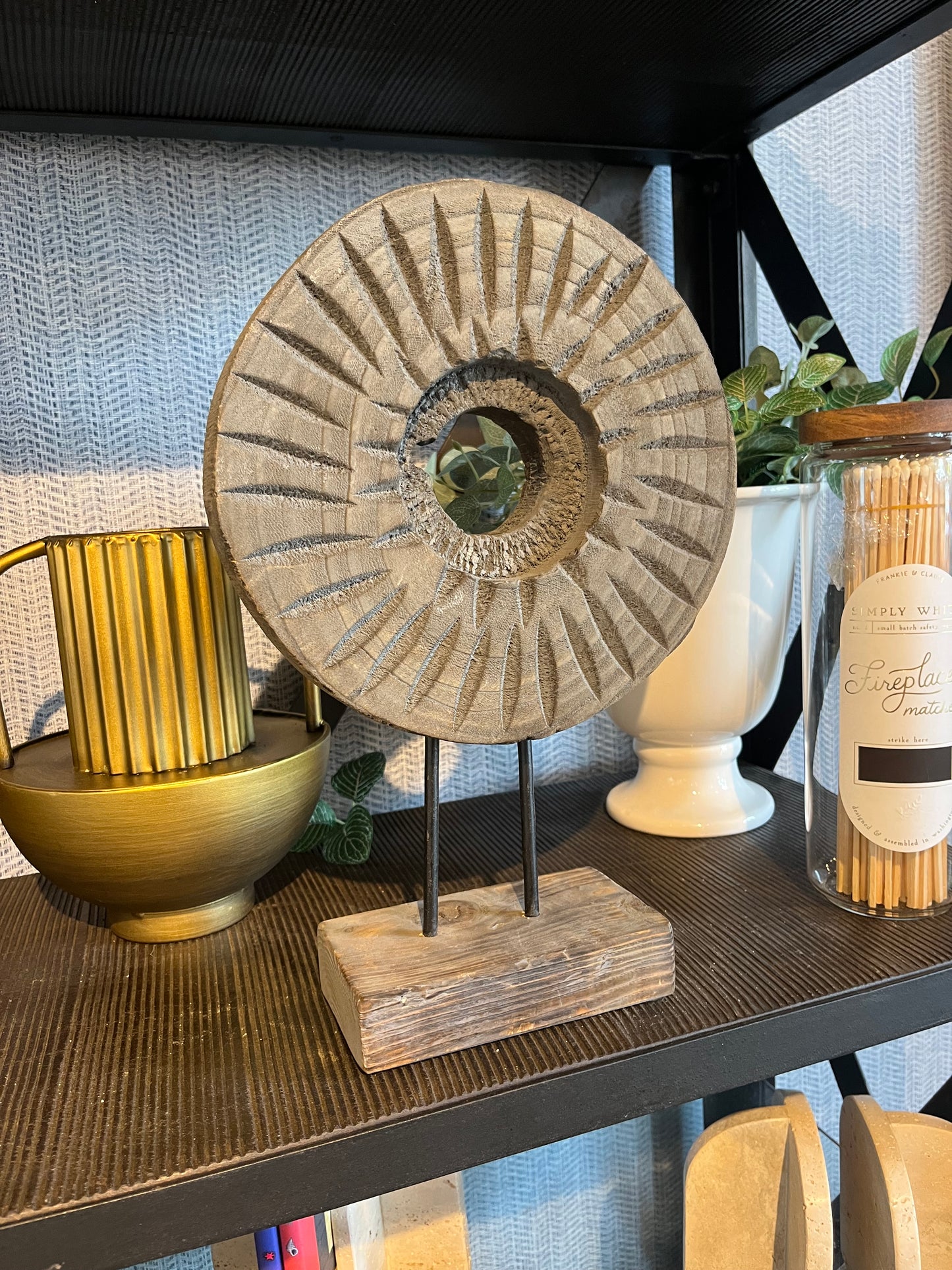 Sunburst Totem Statue