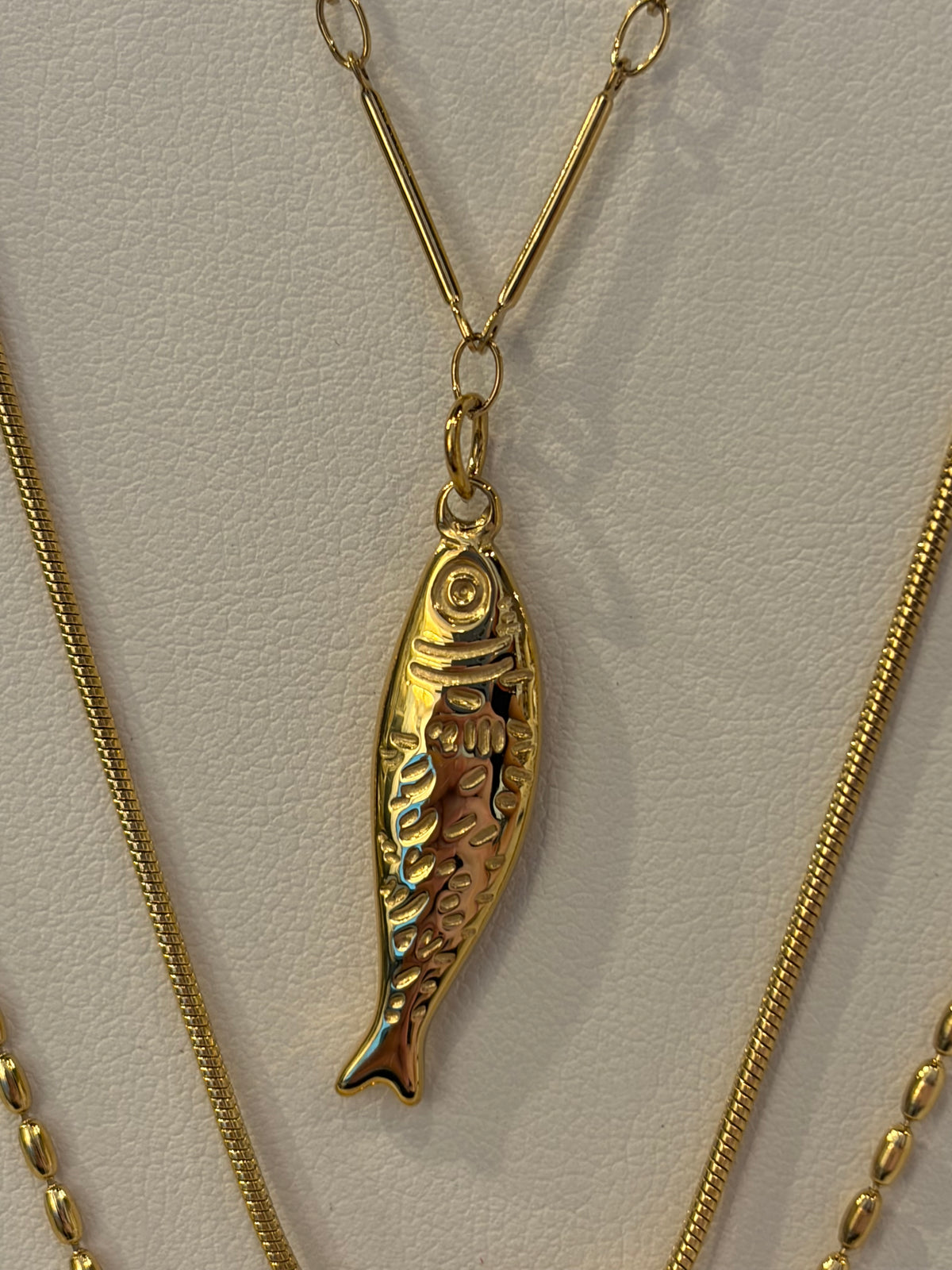Gold Fish Necklace
