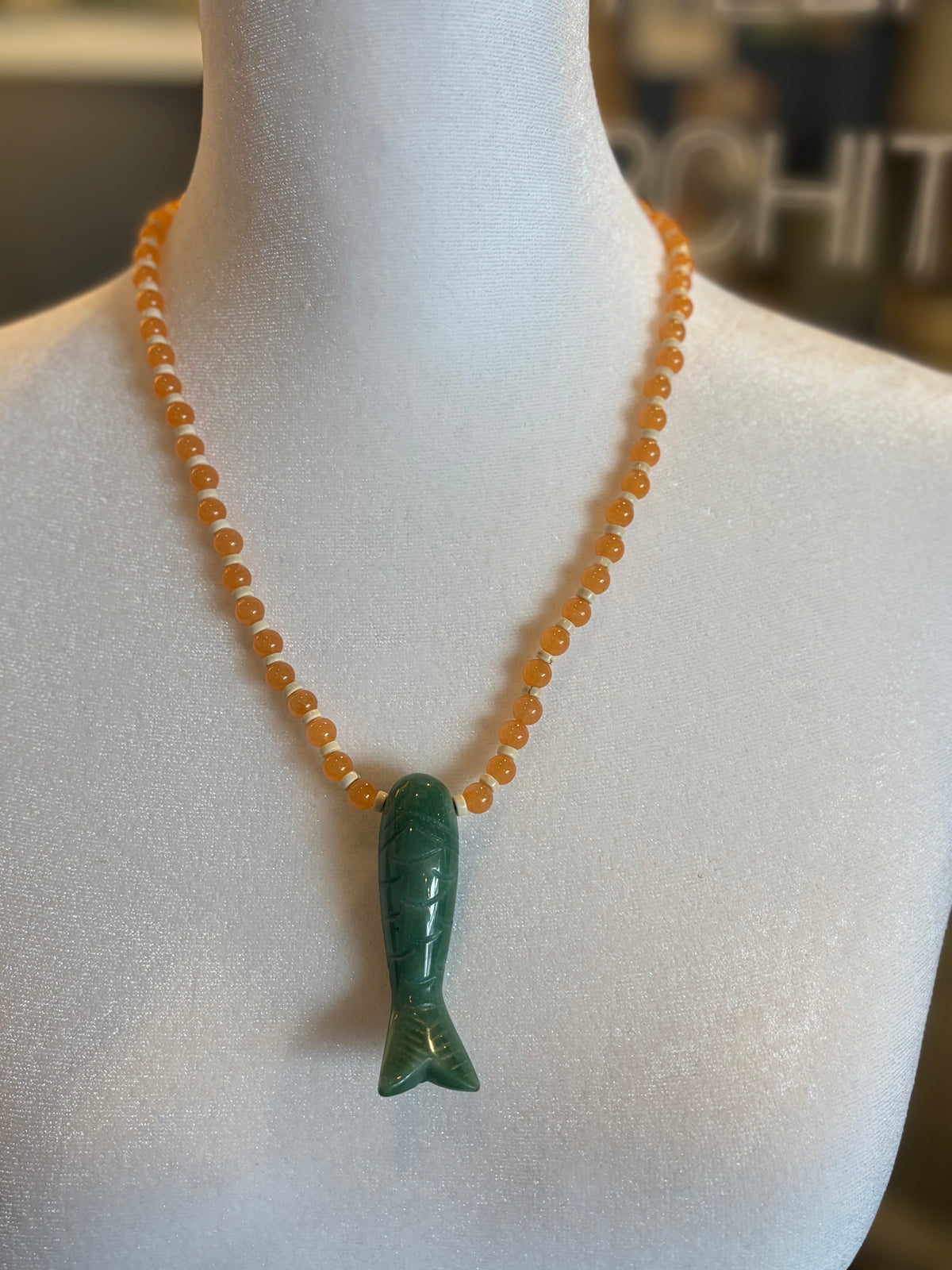 Beaded Fish Necklace