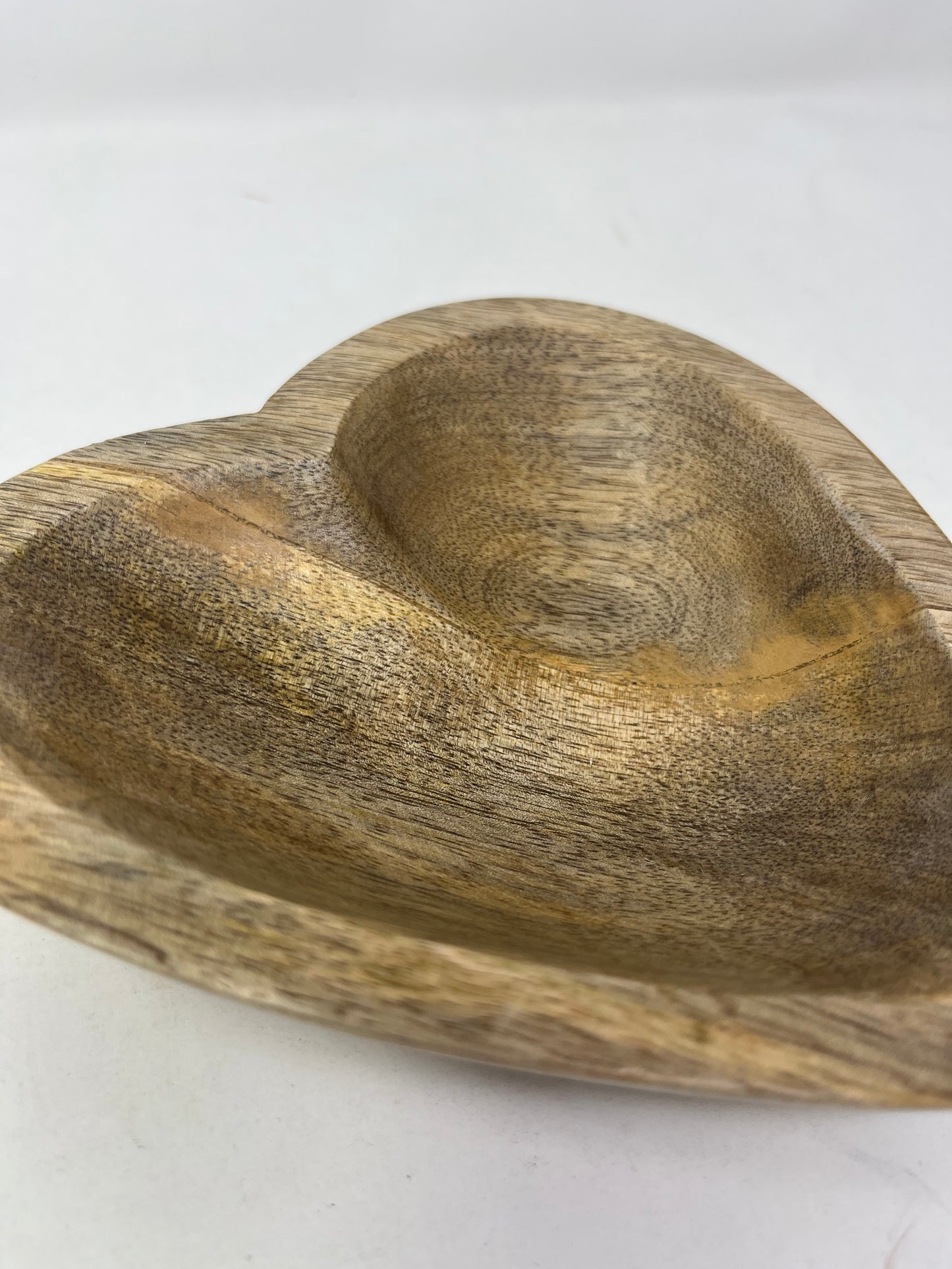 Wooden Heart Shaped Bowl