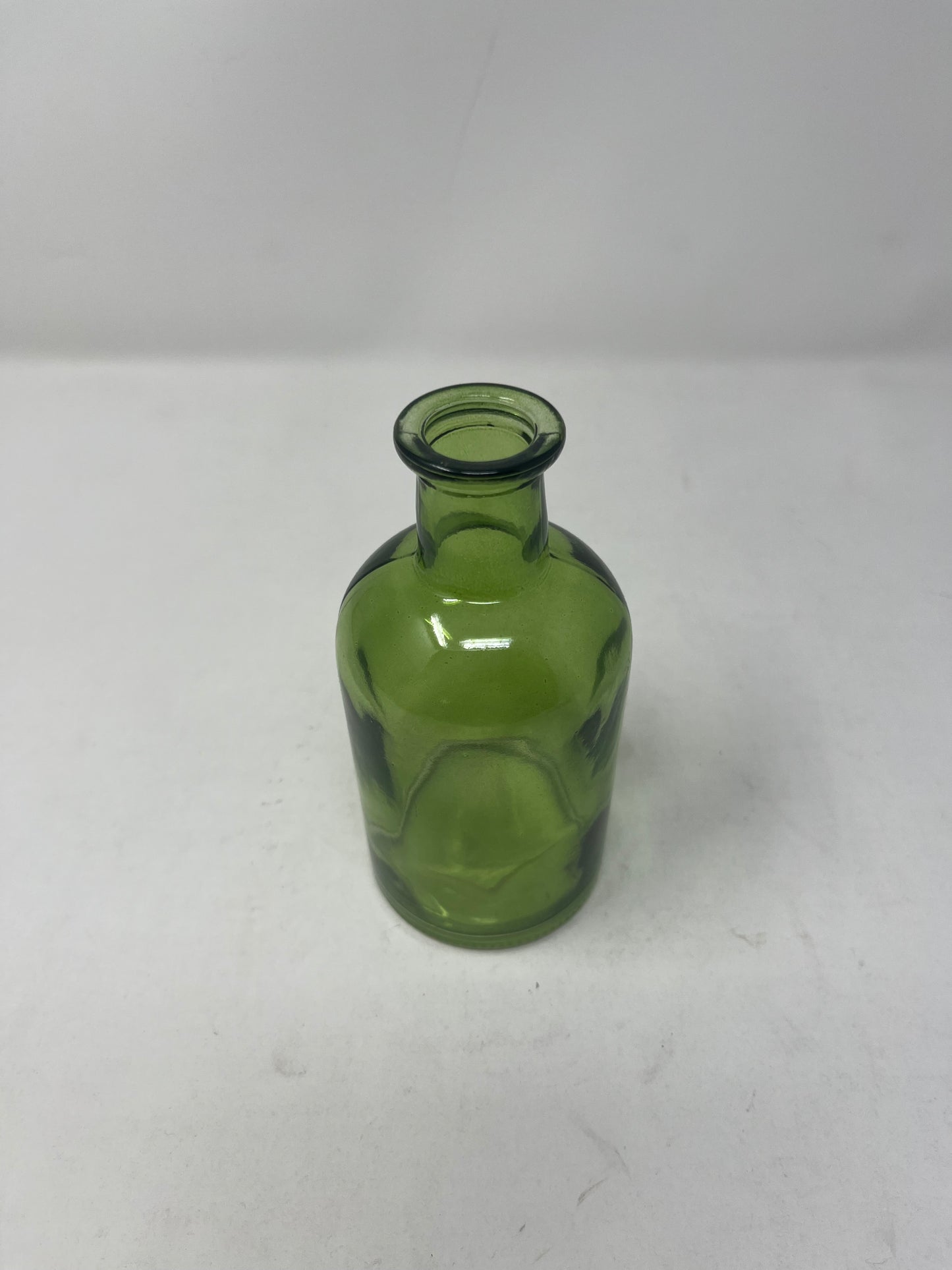 Green Sea Glass Flower Holder