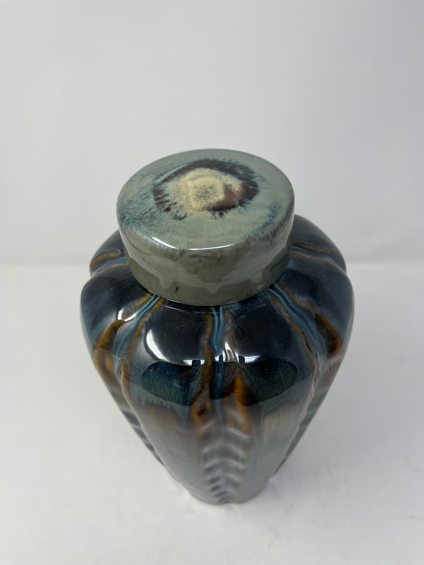 Molten Glaze Ceramic Jar (Large)