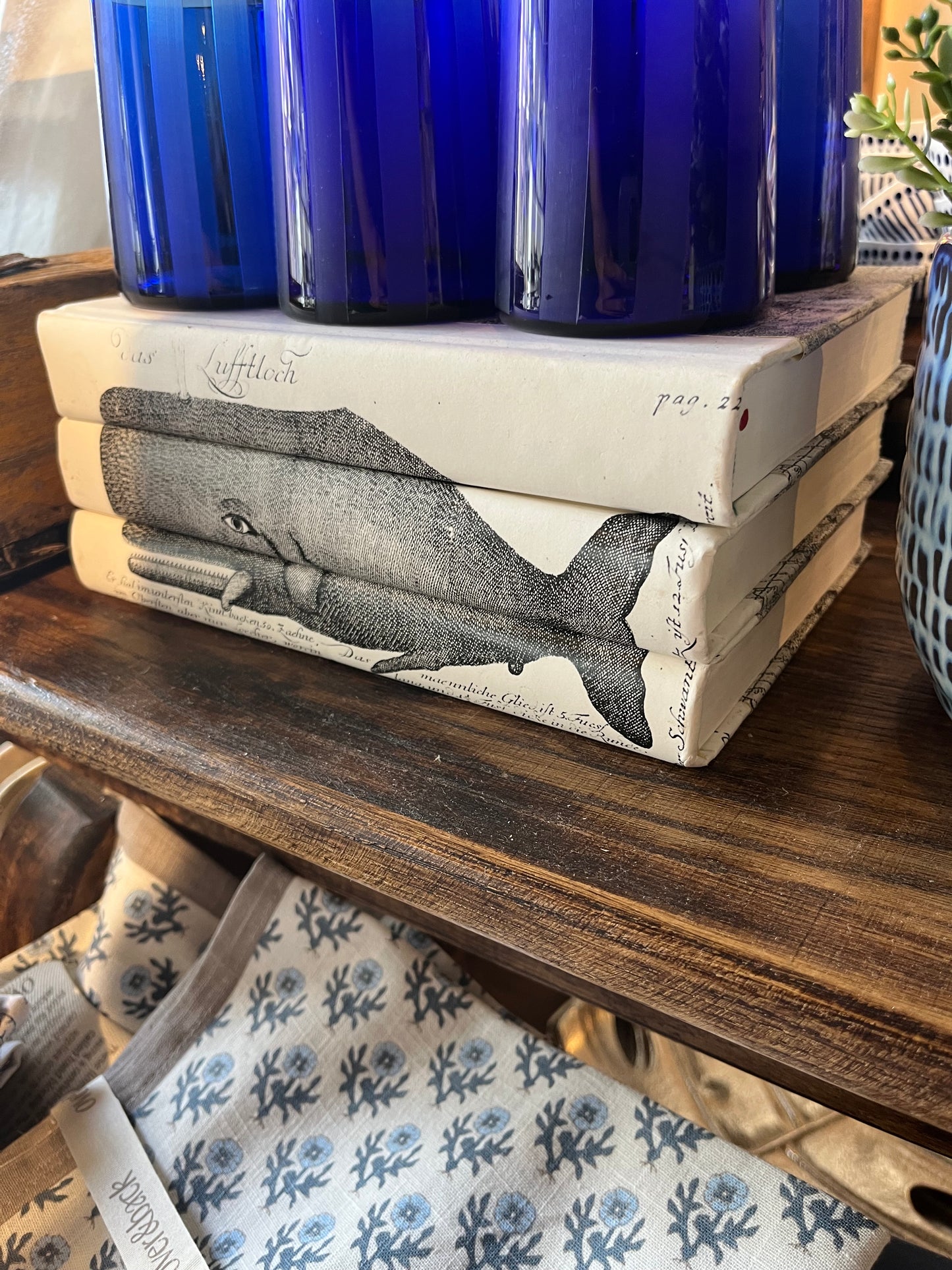 Decorative Whale Book Set