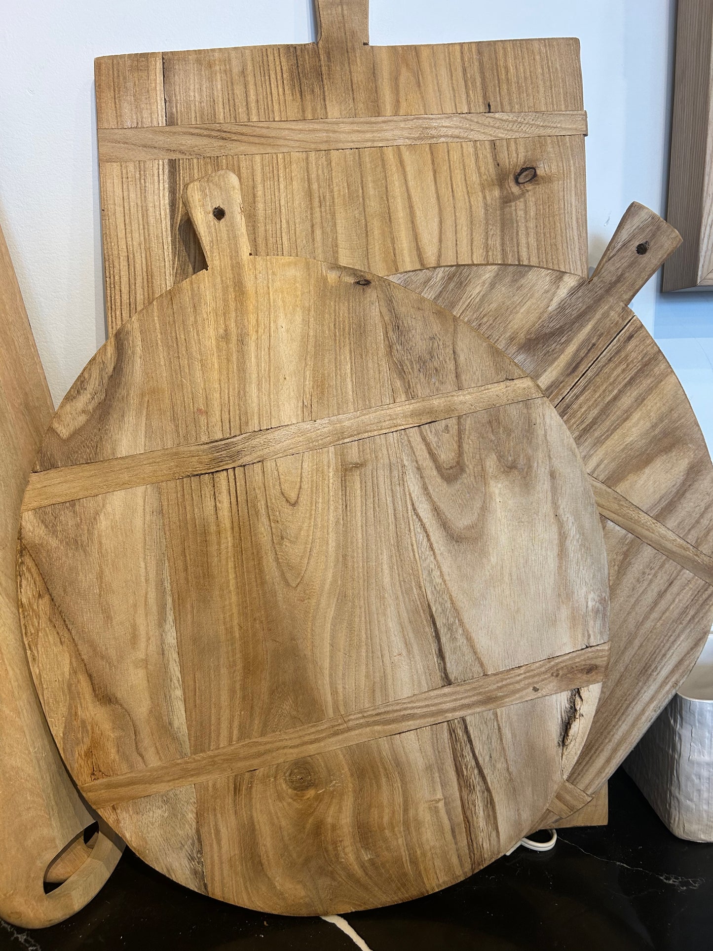 Raw Wood Circular Platter