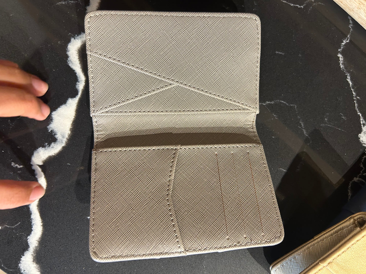 Woven Leather Mini Wallet