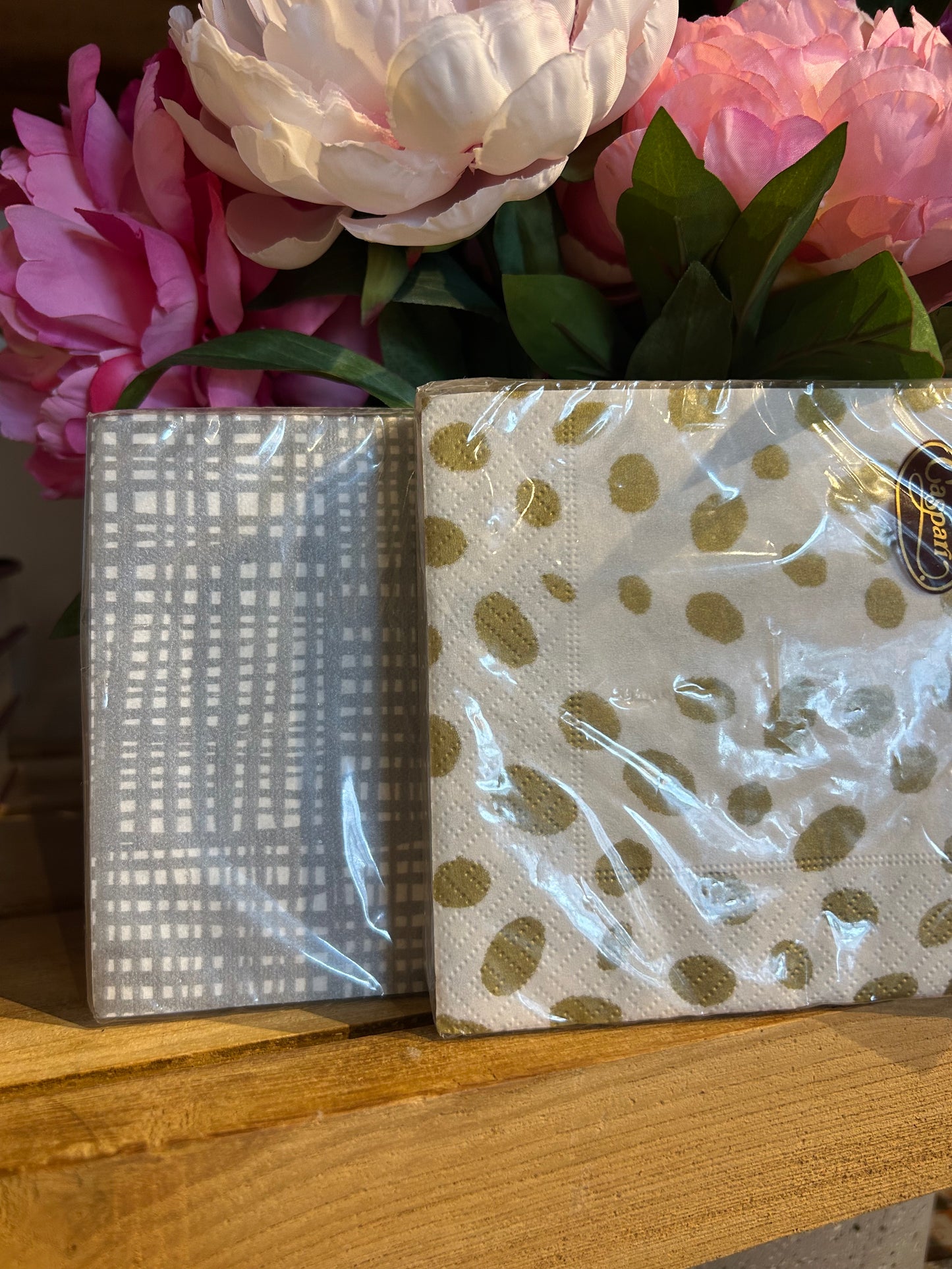 Gold & Silver Cocktail Napkins - Square