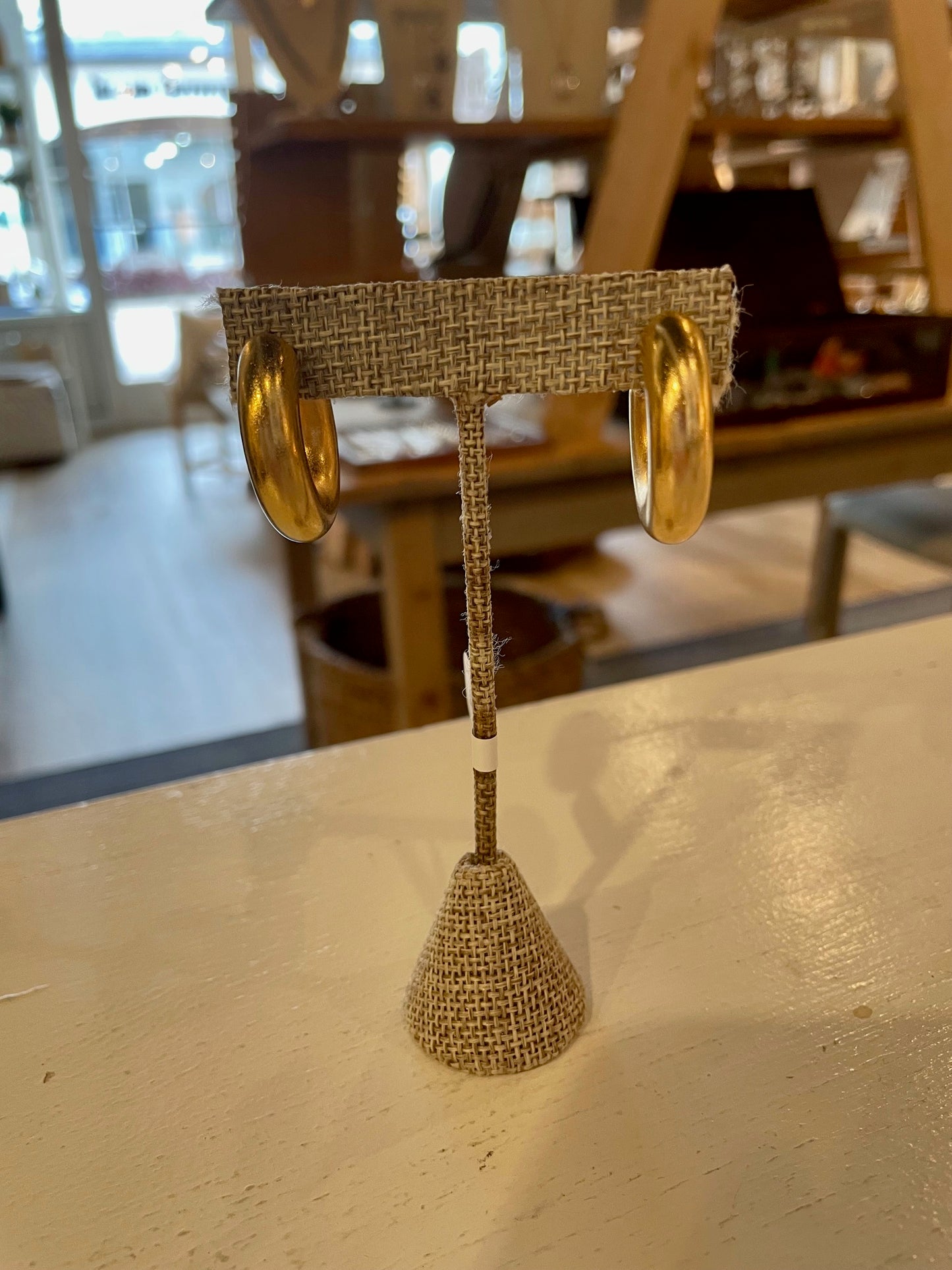 Super Thick Gold Hoop Earrings