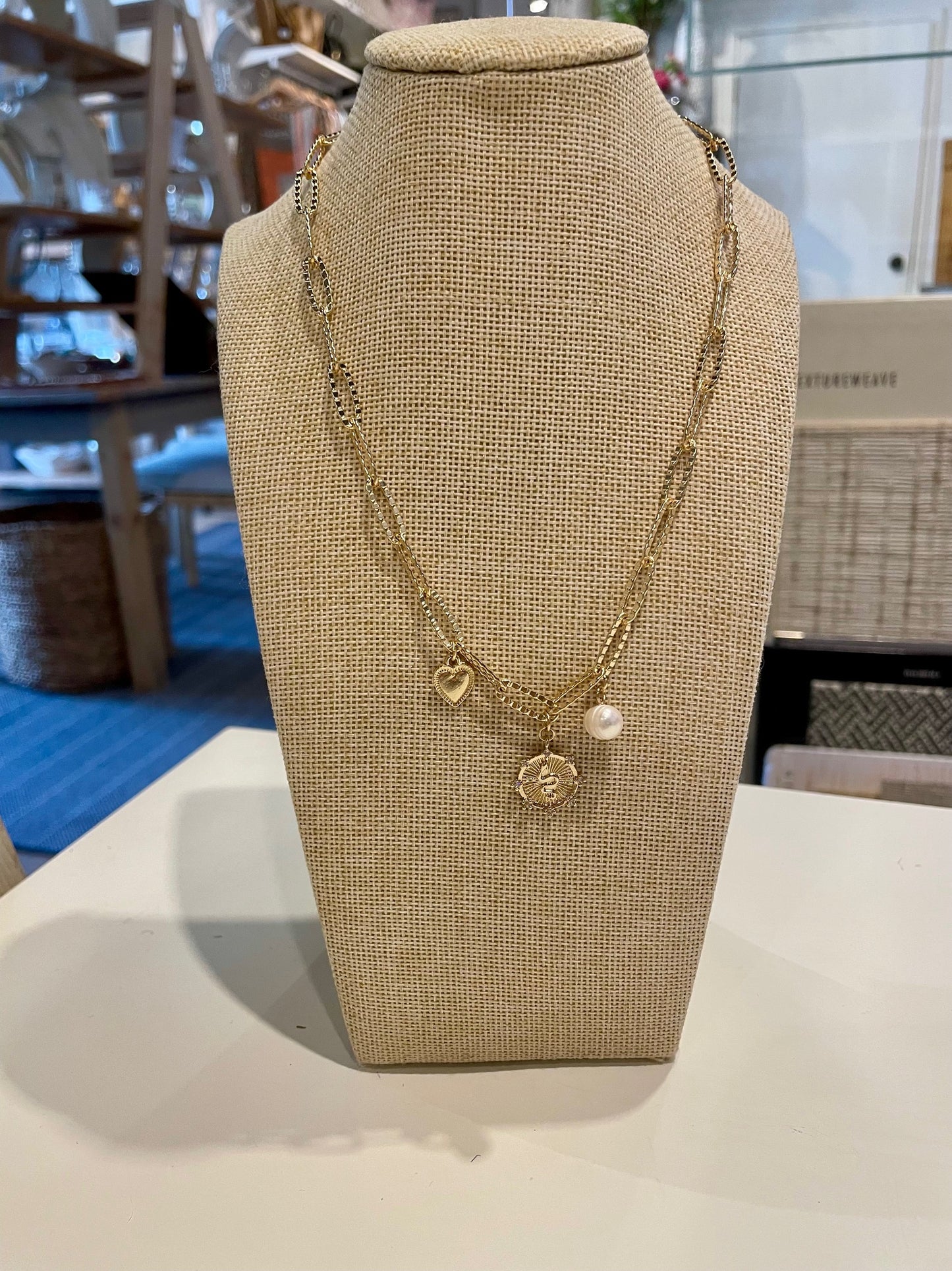 Snake Pendant Charm Necklace