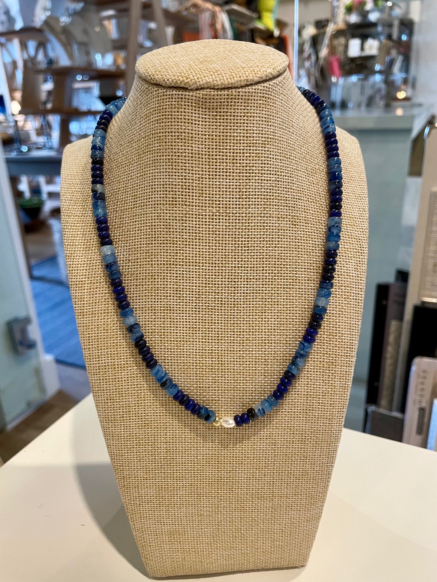 Deep Sea Pearl Beaded Necklace