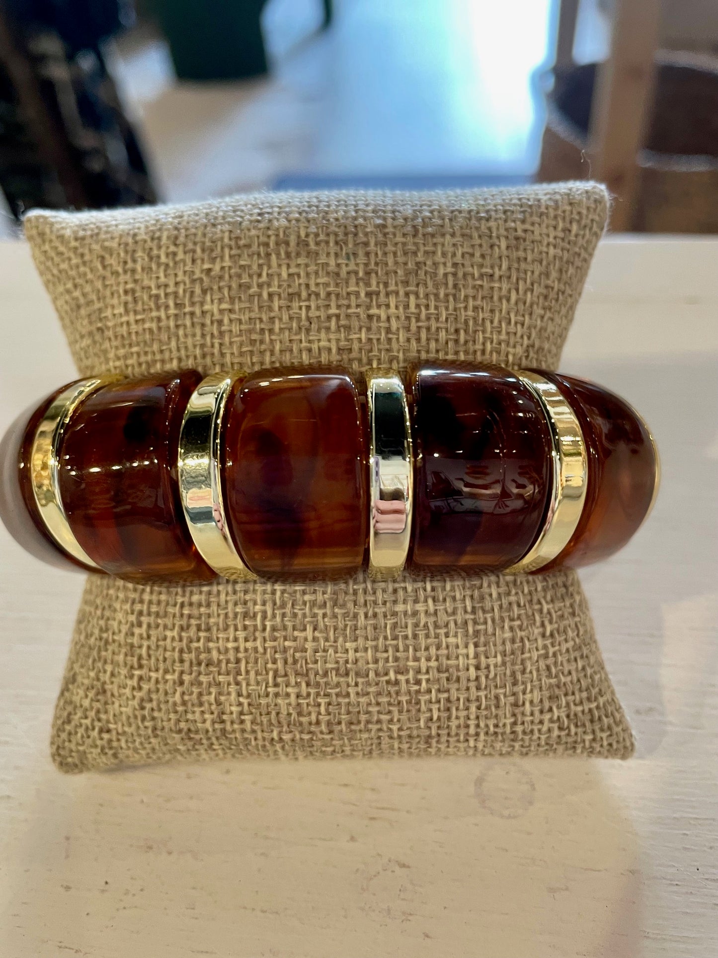 Neutral Chunky Beaded Bracelet