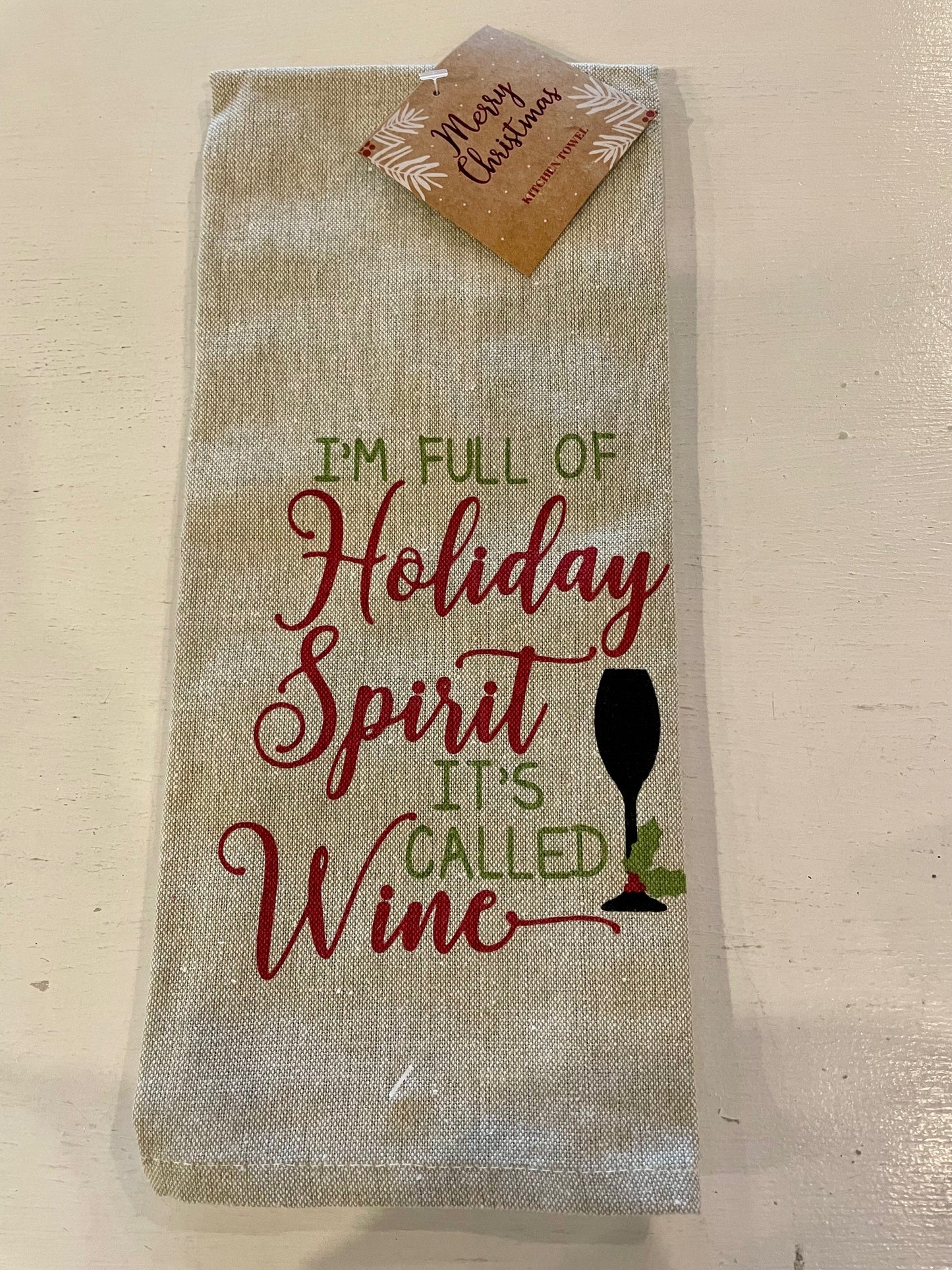 Holiday Saying Tea Towels