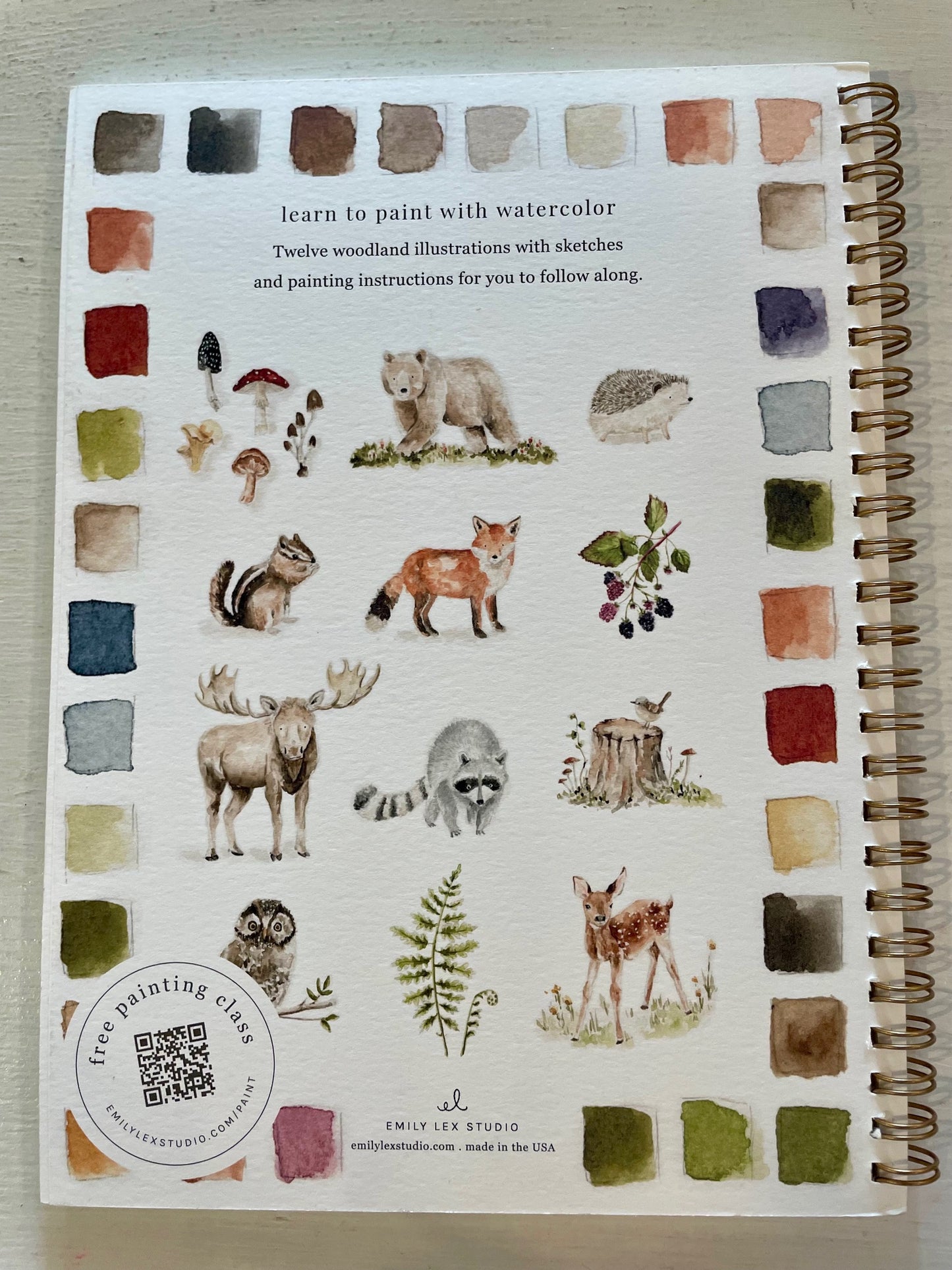 Emily Lex Studio Watercolor Workbook - Woodland