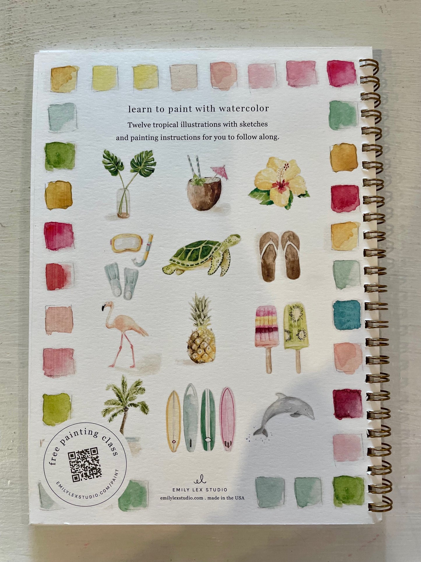 Emily Lex Studio Watercolor Workbook - Tropical