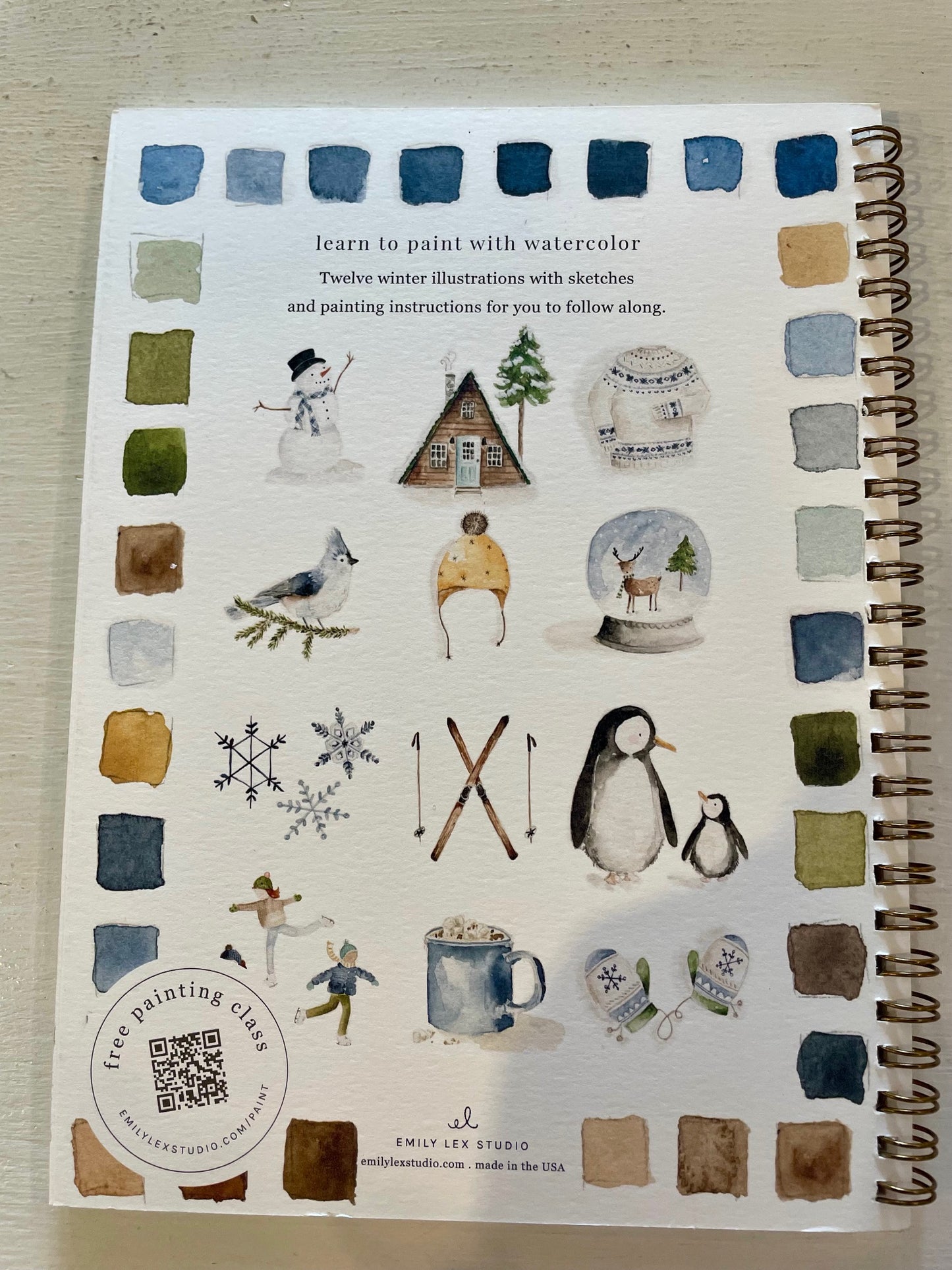 Emily Lex Studio Watercolor Workbook - Winter