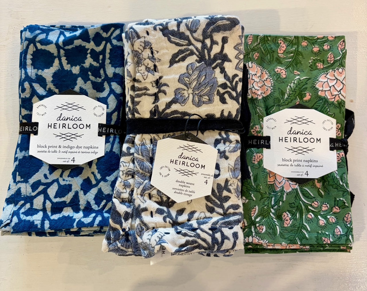 Floral Print Napkins Set of 4