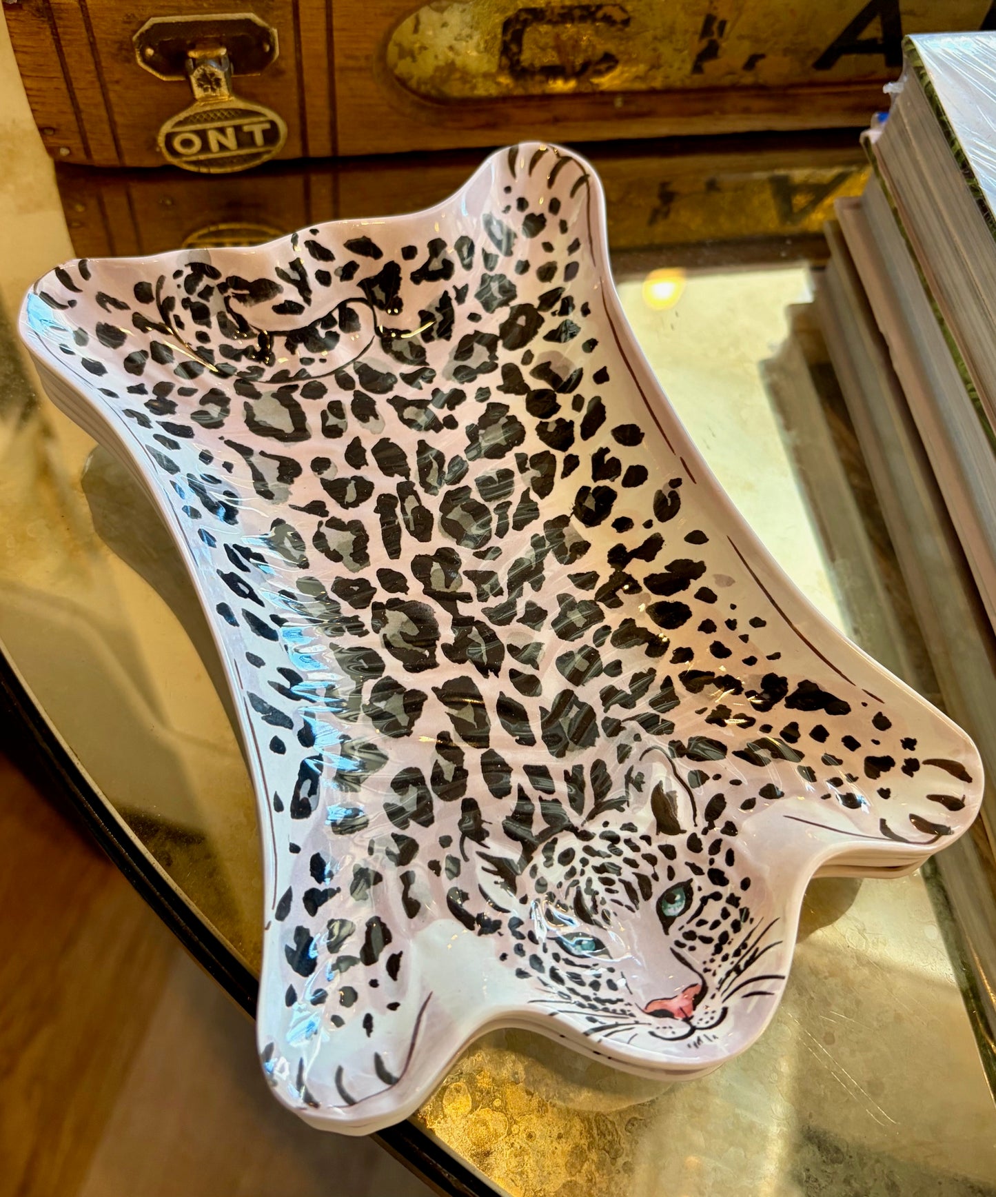 Pink Leopard Dish