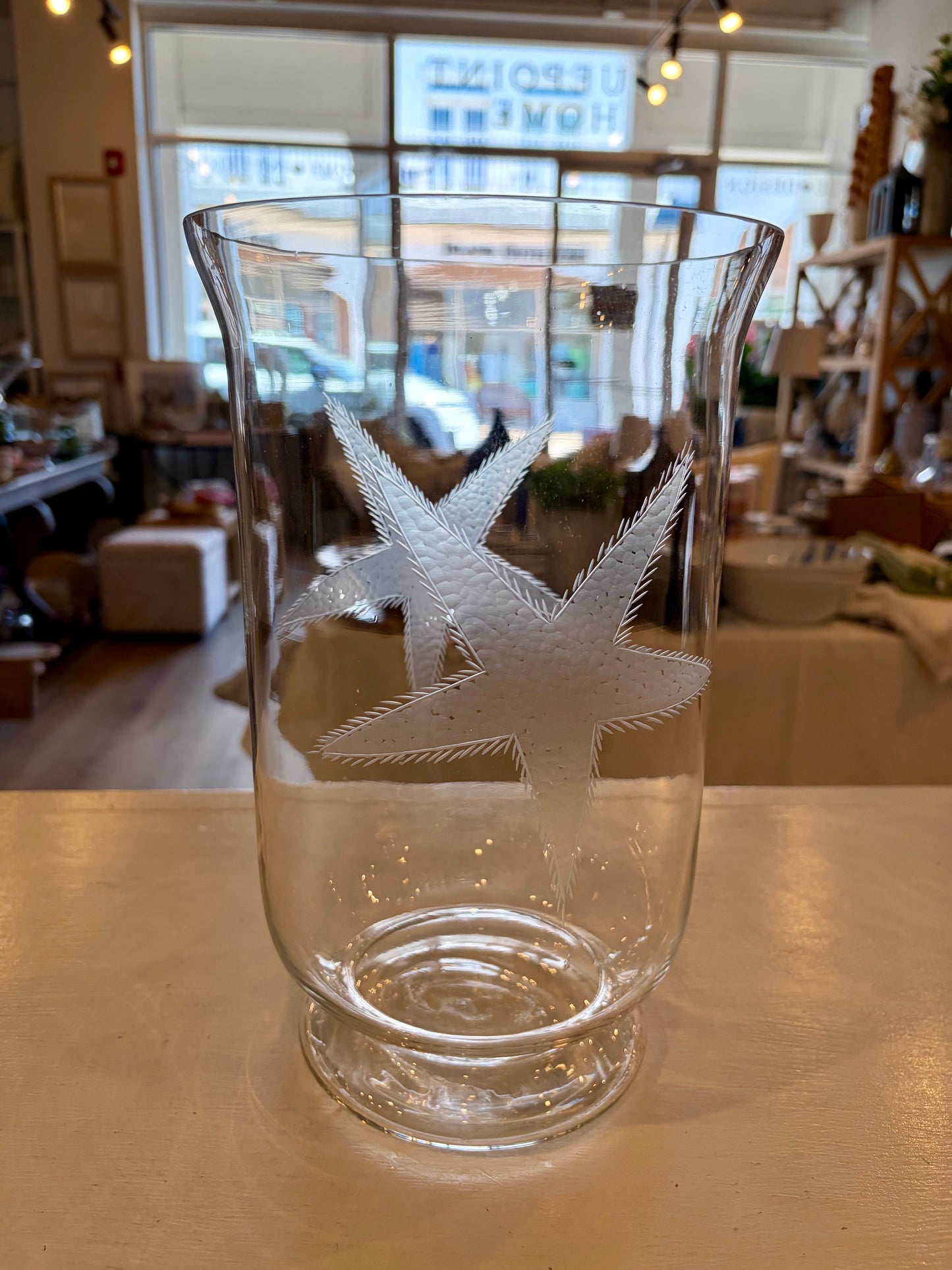 Starfish Glass Hurricane