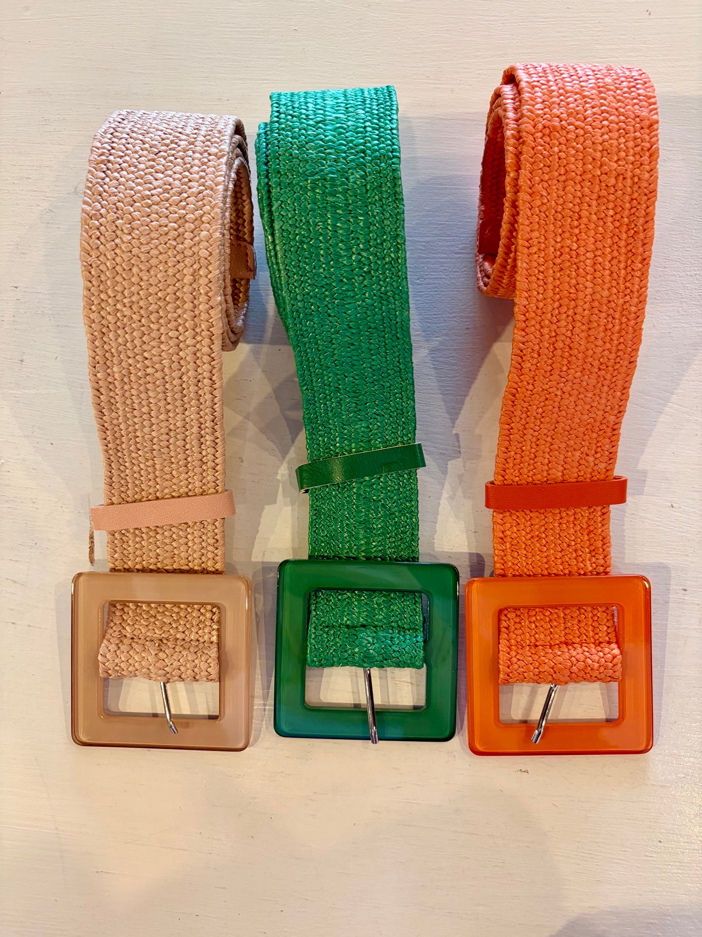 Colorful Straw Belts