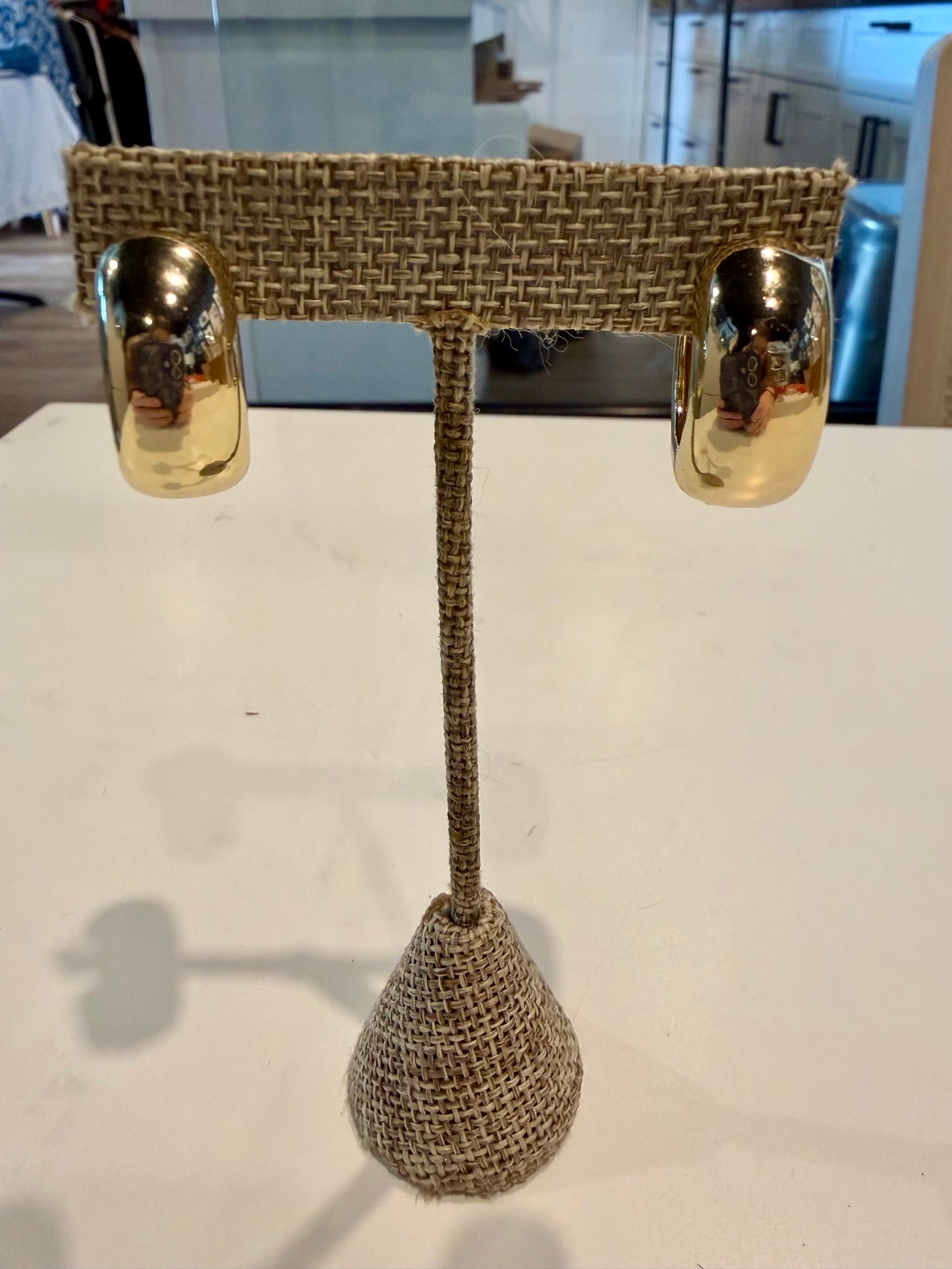 Super Thick Gold Hoop Earrings