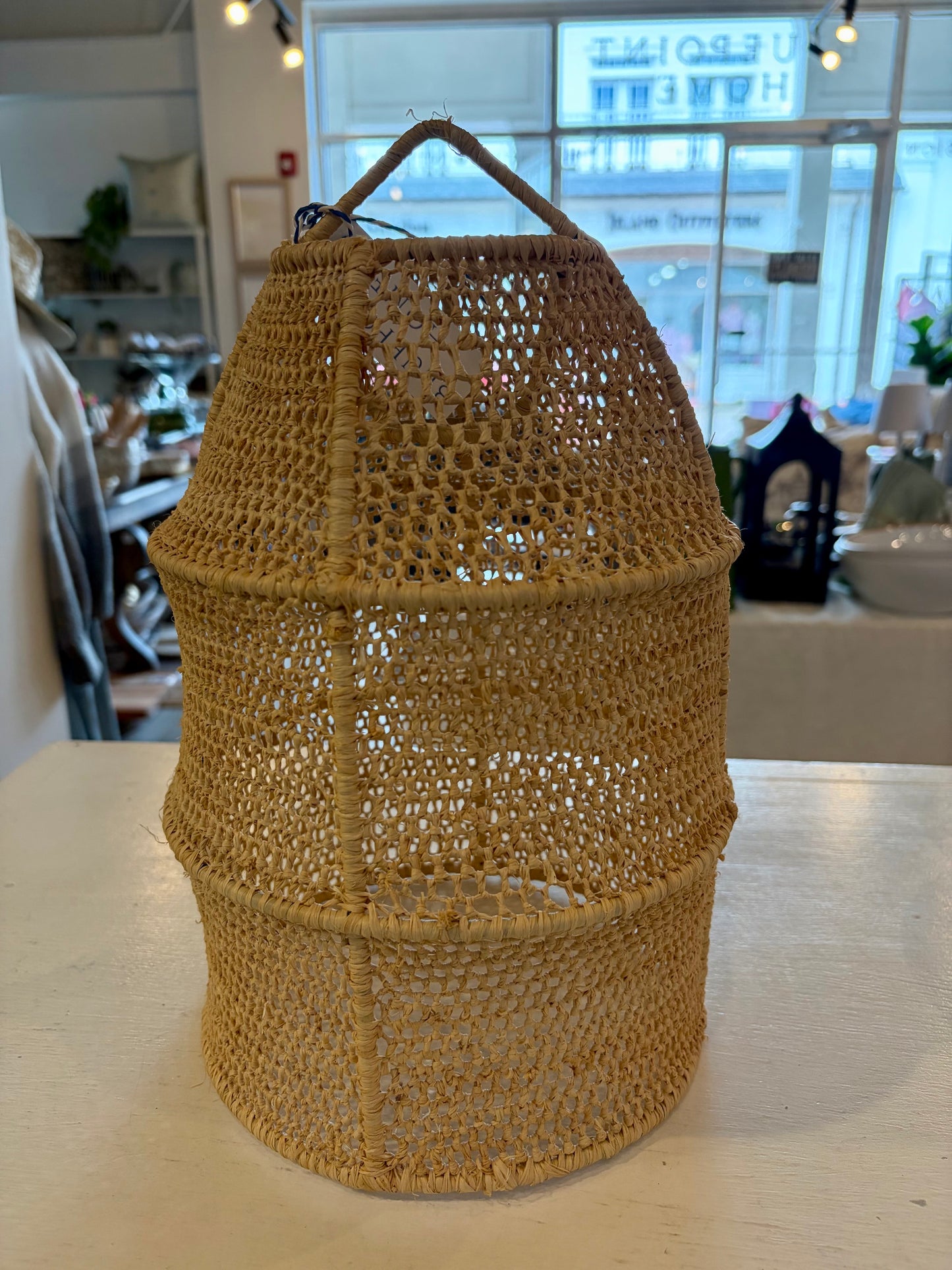 Boho Wicker Hanging Light