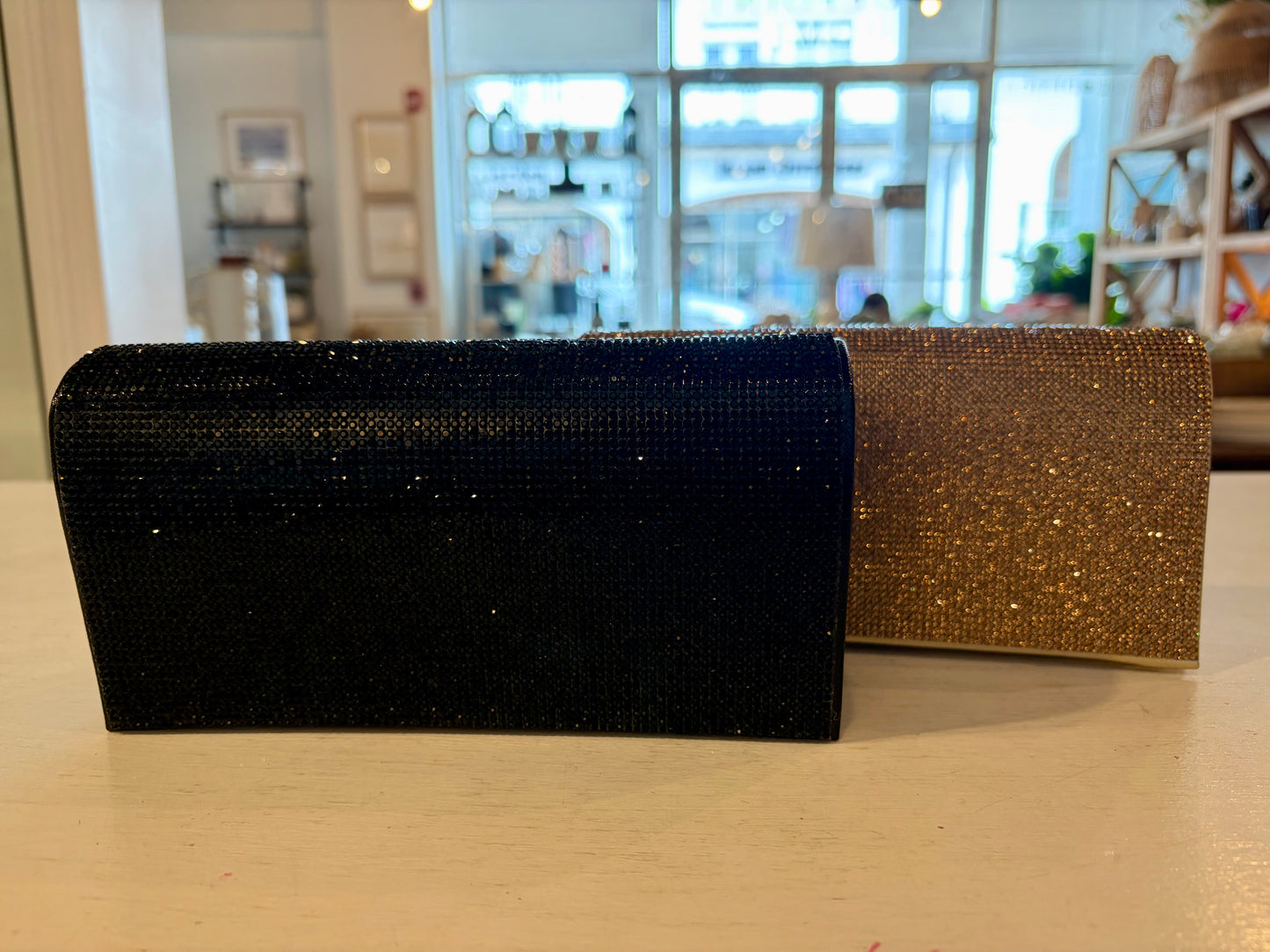 Classic Sparkly Crossbody Clutch