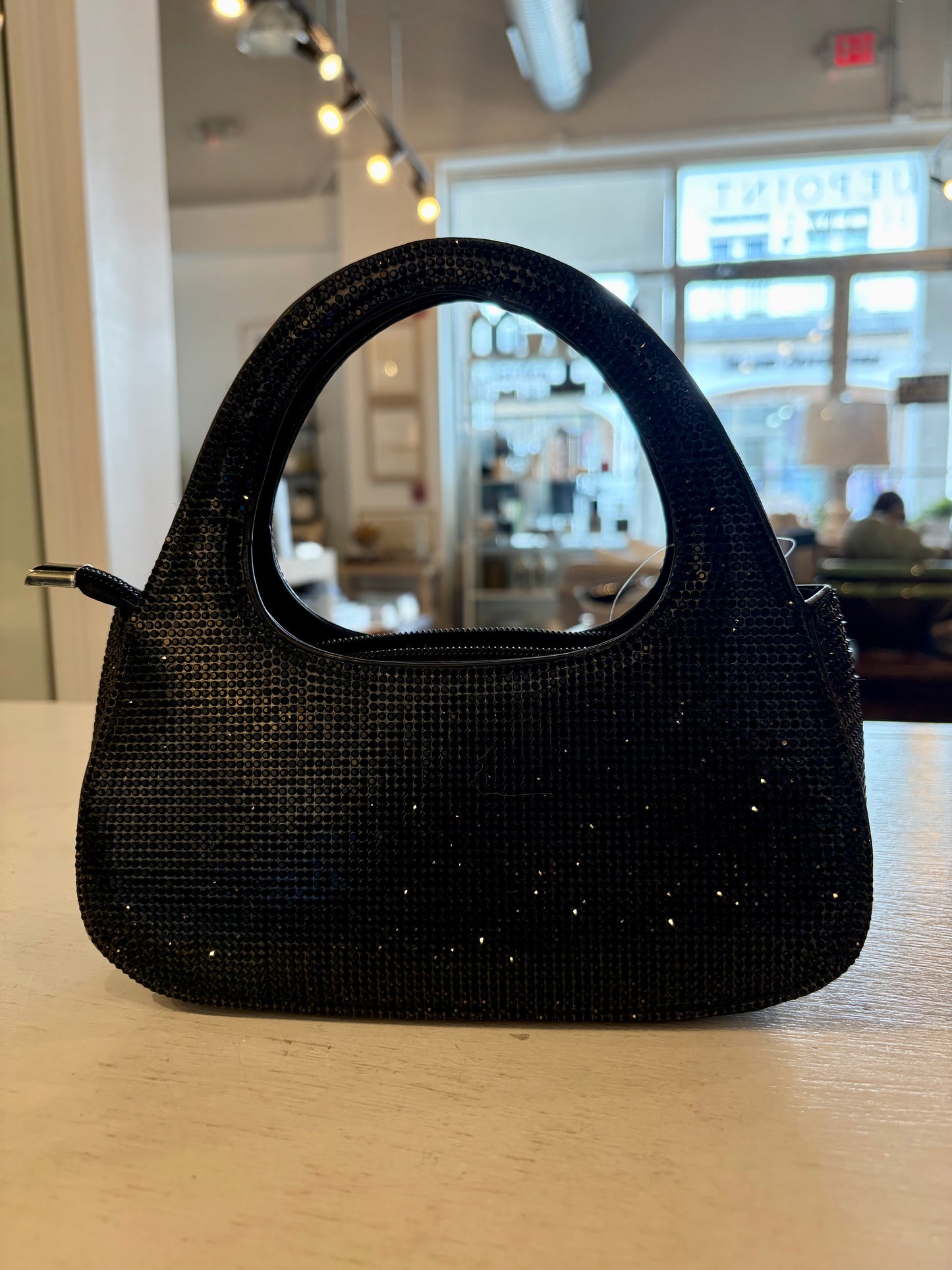 Sparkly Black Evening Handbag