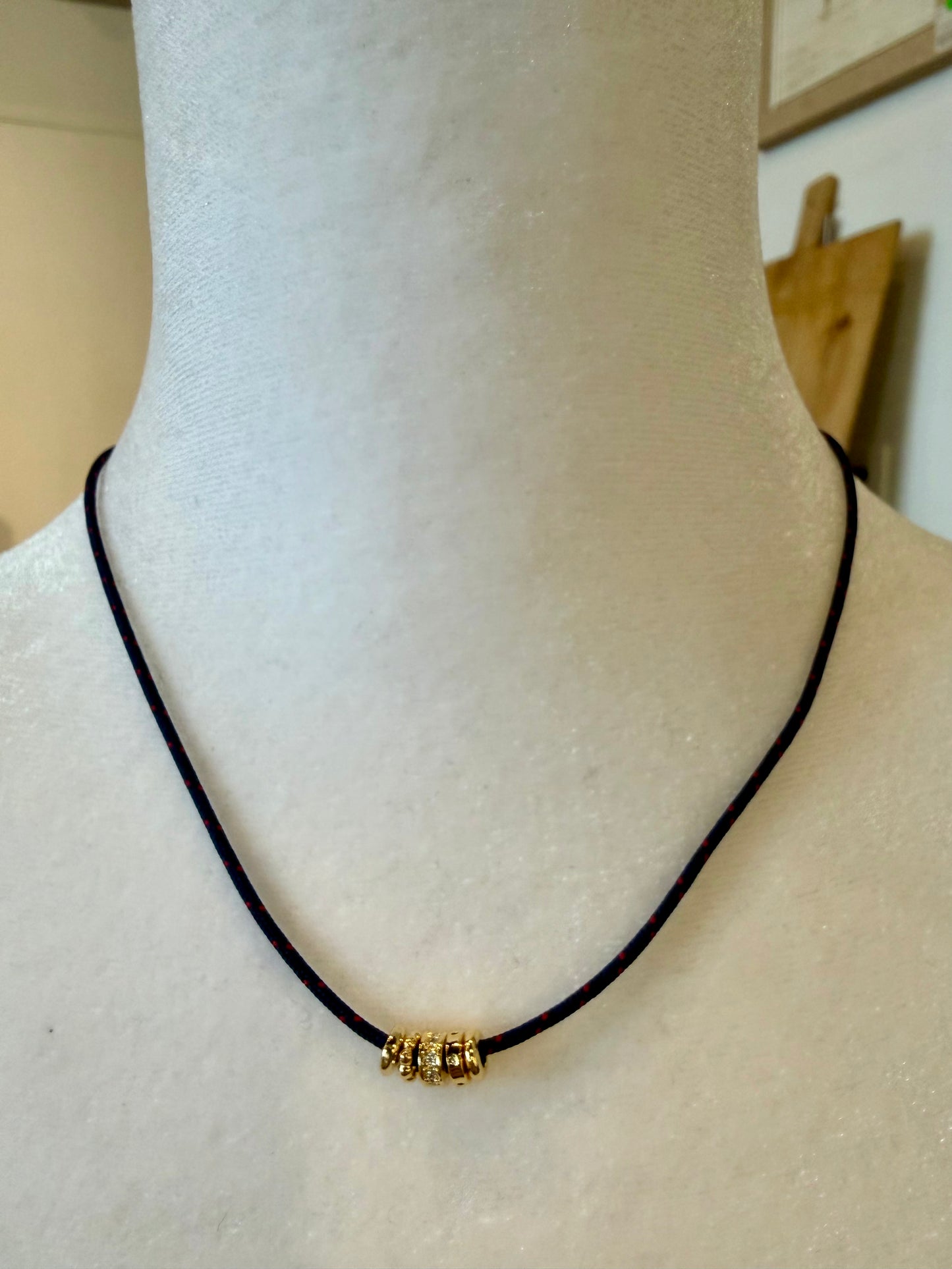 Five Rings Cord Necklace