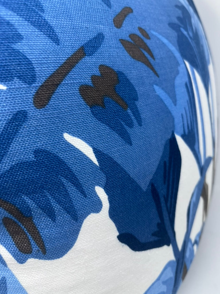 Blue Tropical Leaves Pillow (Set of 2)