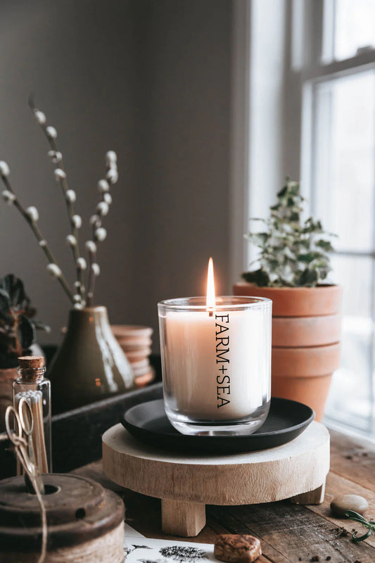 Farm + Sea Wood Wick Tumbler Jar Candle