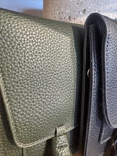 Textured Leather Wallet with Tassel