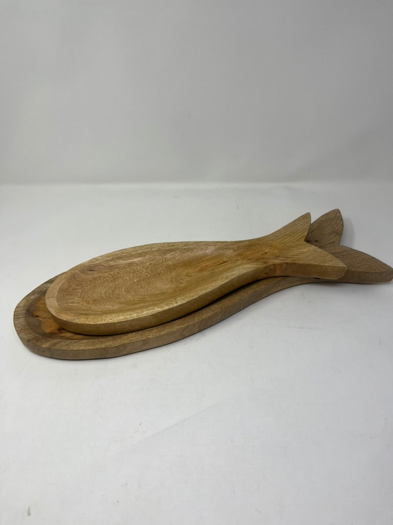 Wooden Fish Platter (Small)