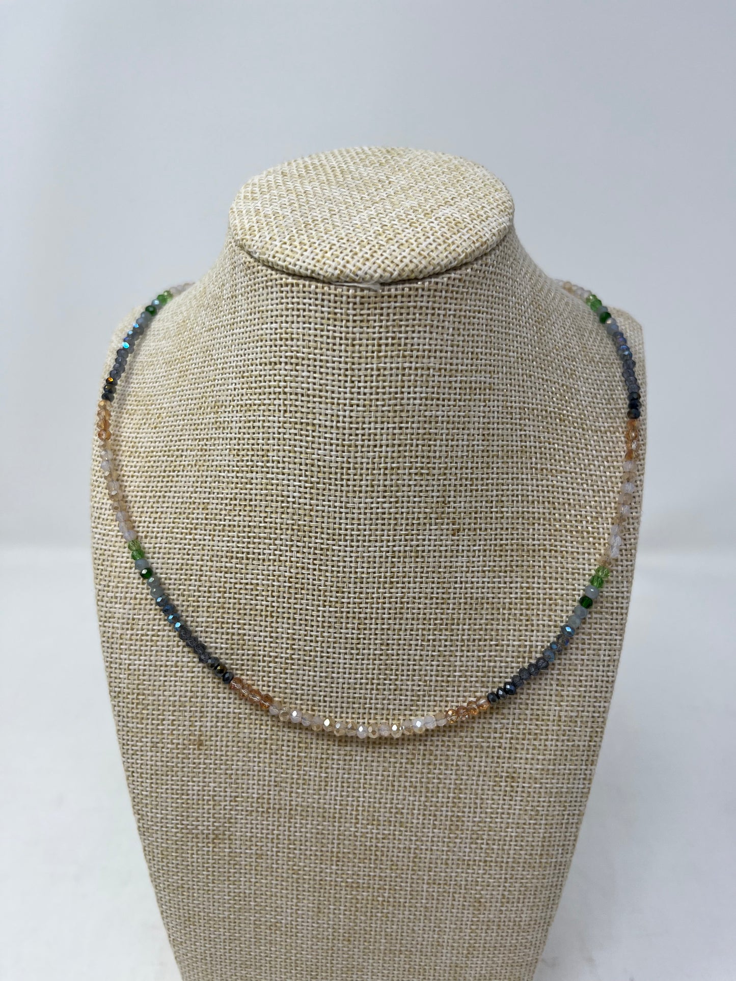 Multi-color Beaded Choker Necklace