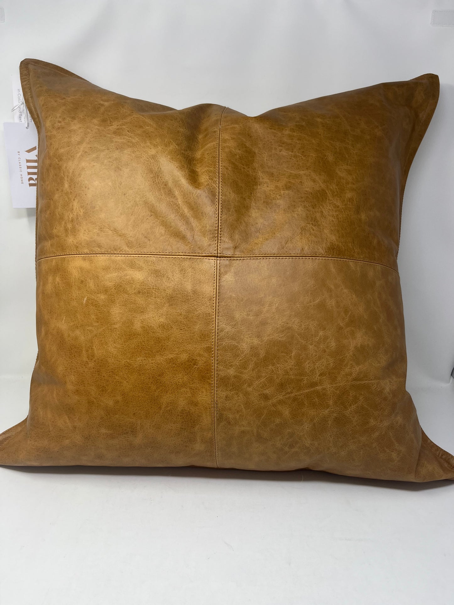 Leather Dumont Chestnut Pillow (set of two)