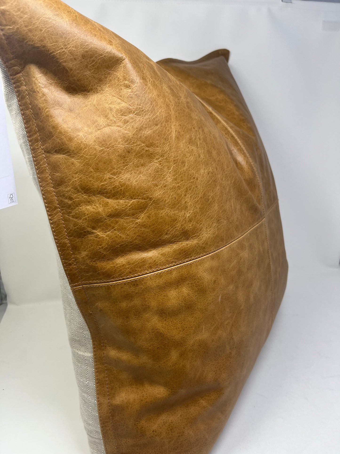 Leather Dumont Chestnut Pillow (set of two)