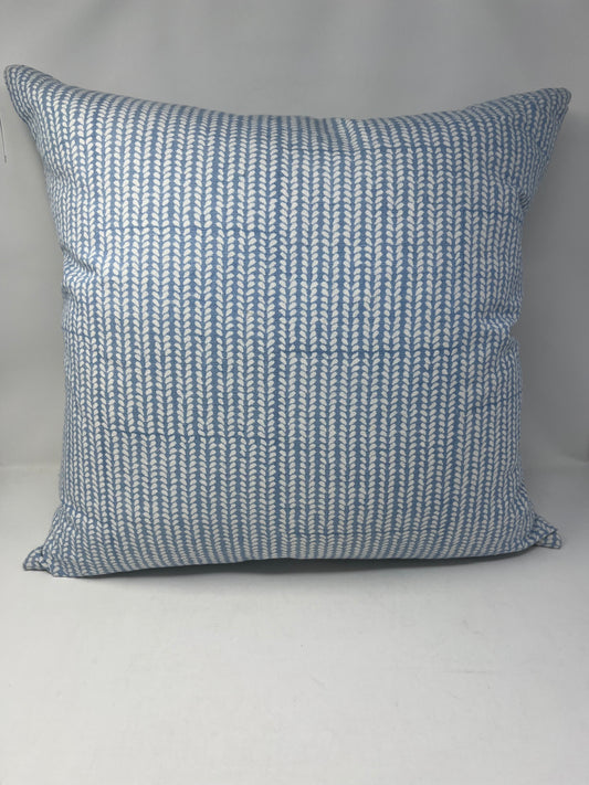 Light Blue Spotted Stripe Pillow (Set of 2)