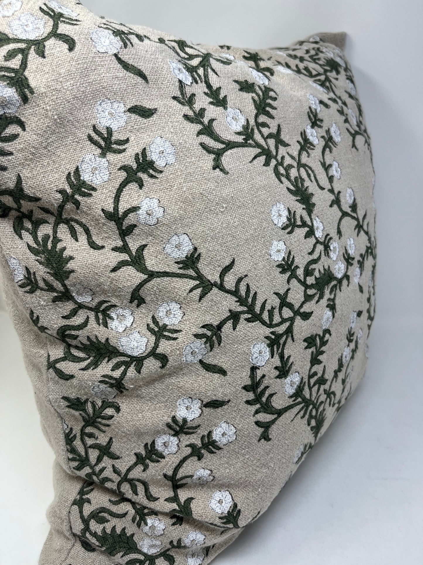 Tan Floral Pillow (Set of 2)