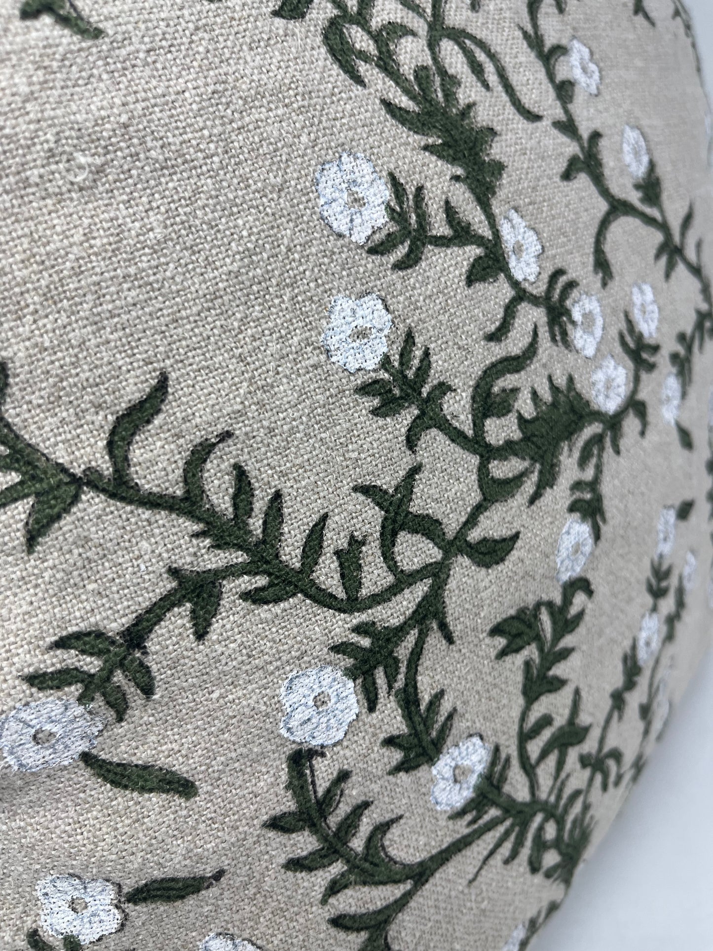 Tan Floral Pillow (Set of 2)