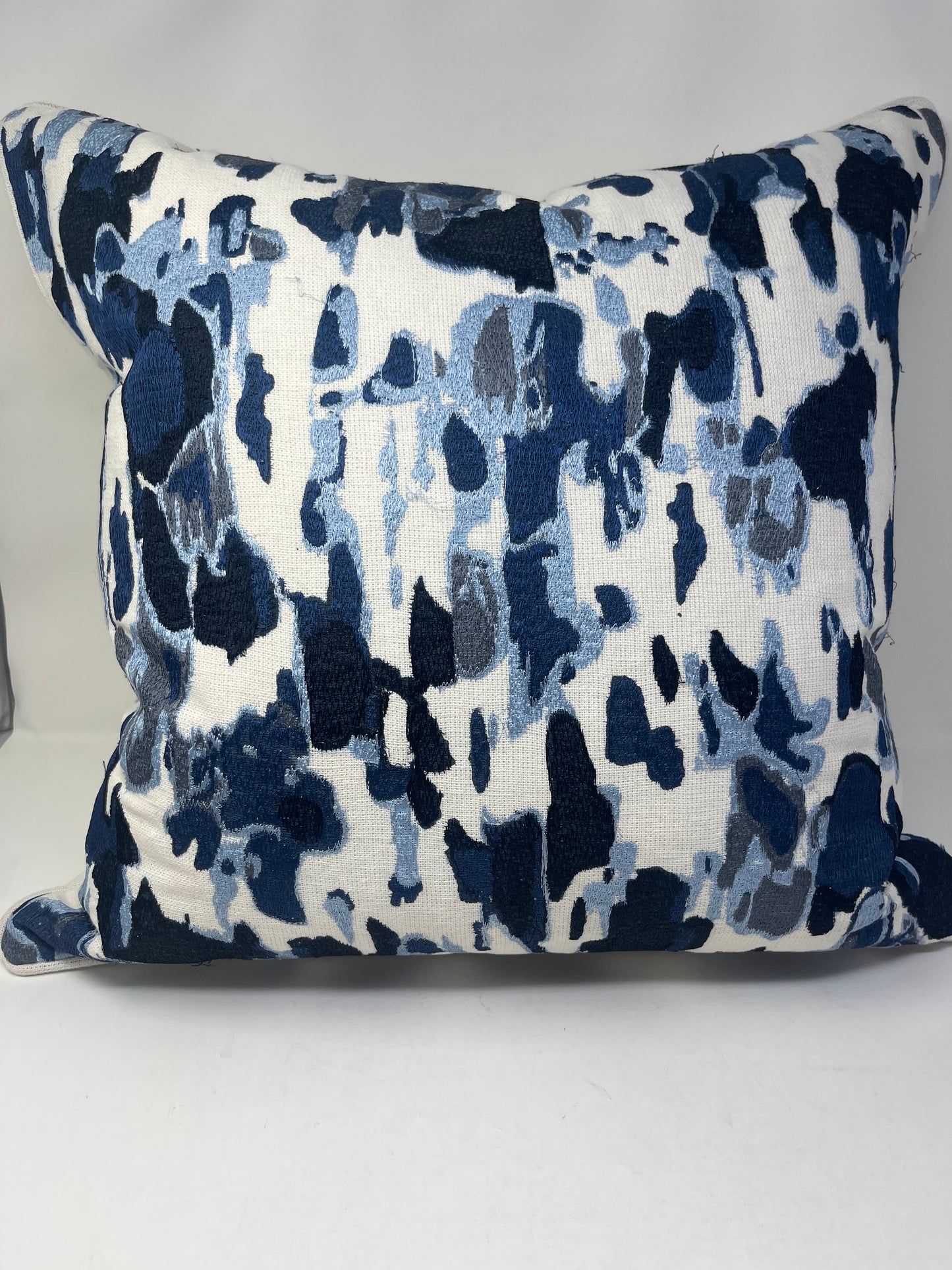 Blue Camo Painterly Pillow (Set of 2)
