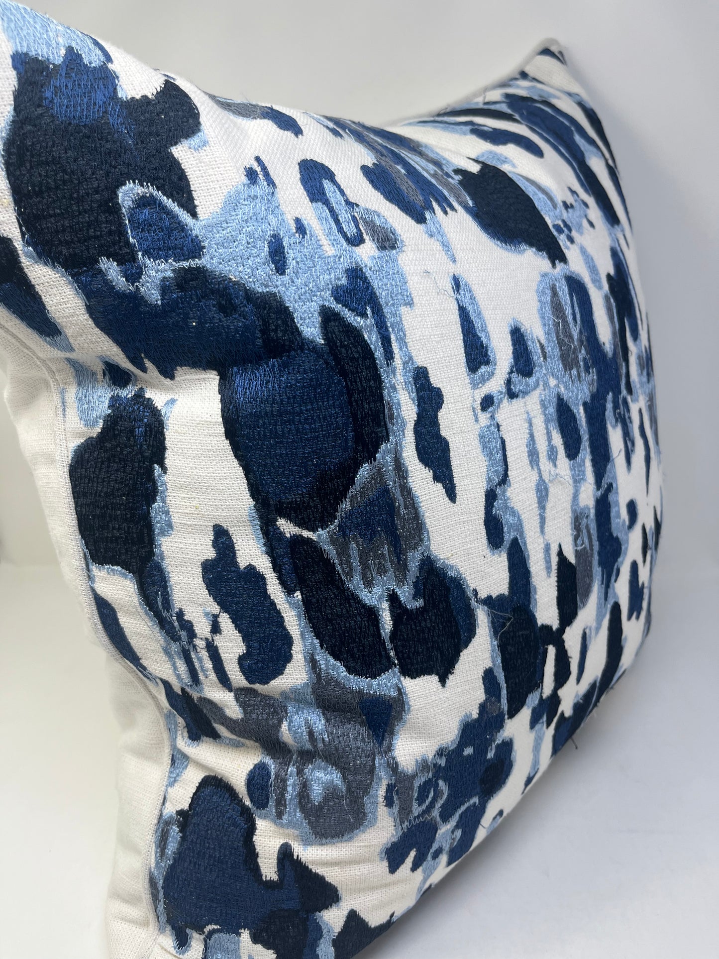 Blue Camo Painterly Pillow (Set of 2)