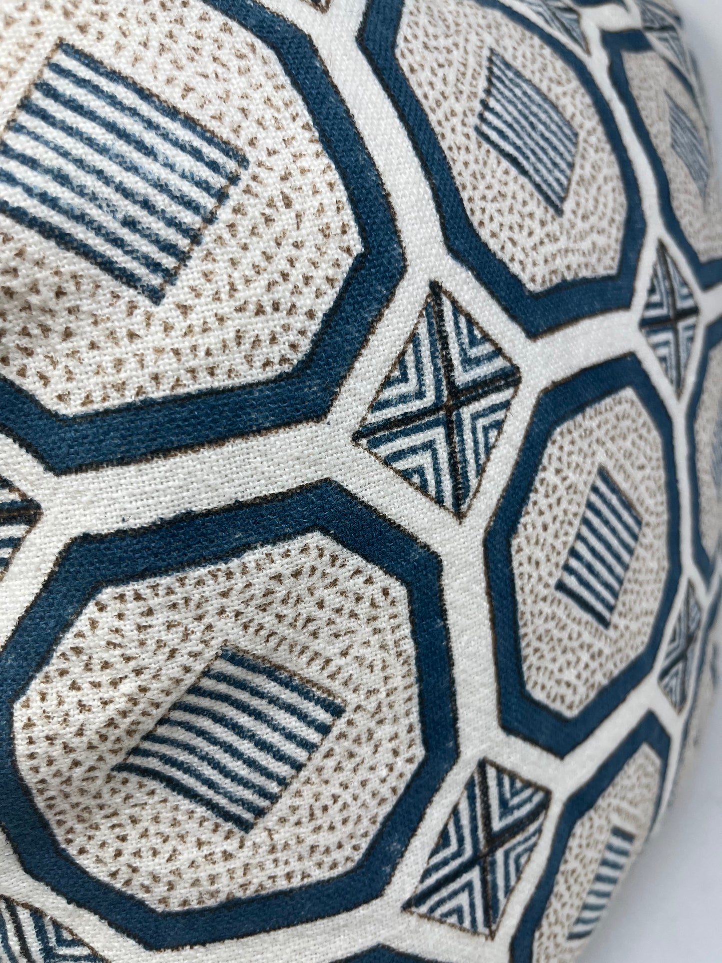 Navy Geo Pattern Pillow (Set of 2)