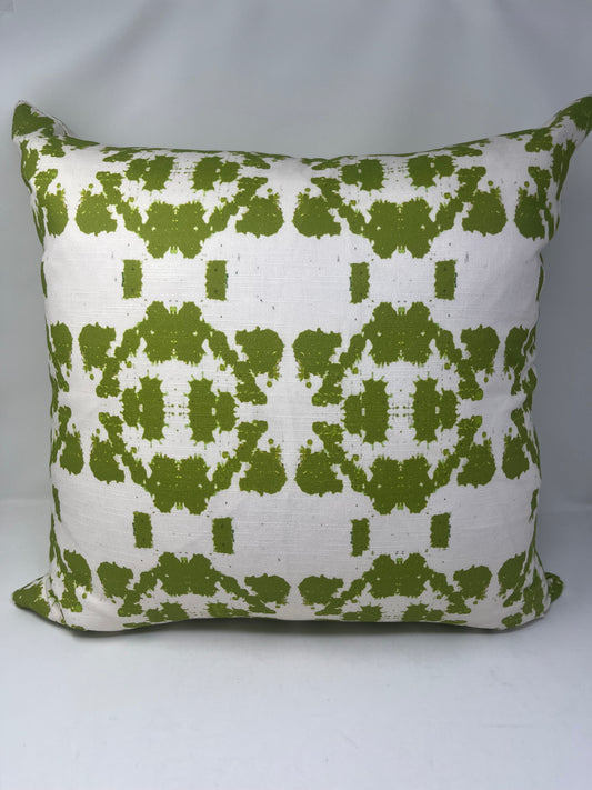 Green Inkblot Pillow (Set of 2)