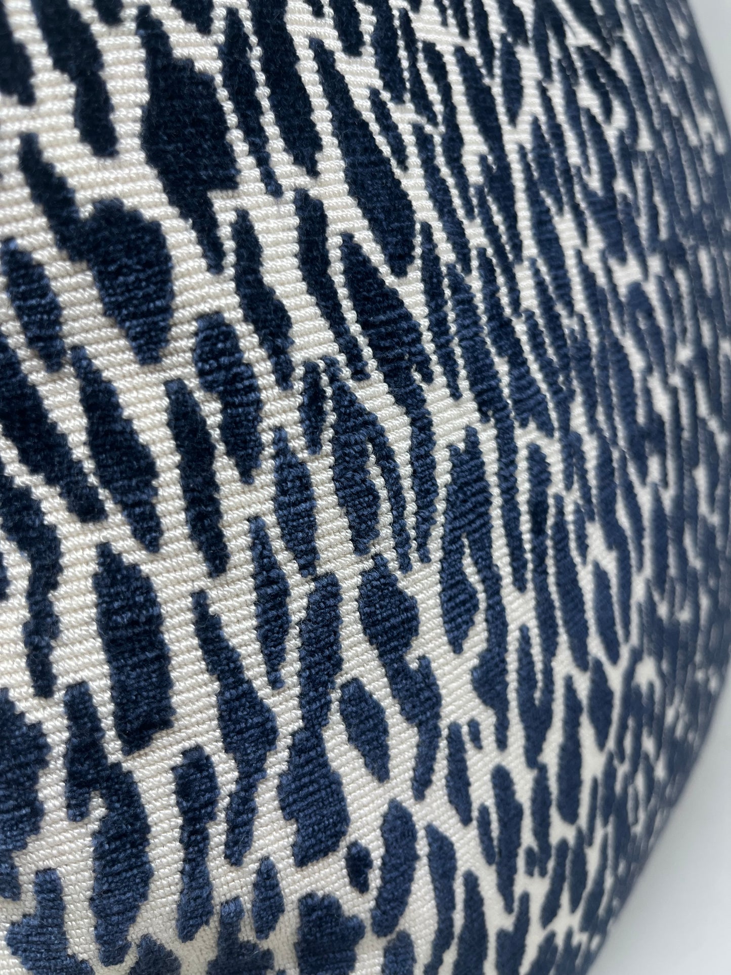 Navy Cheetah Print Pillow (Set of 2)