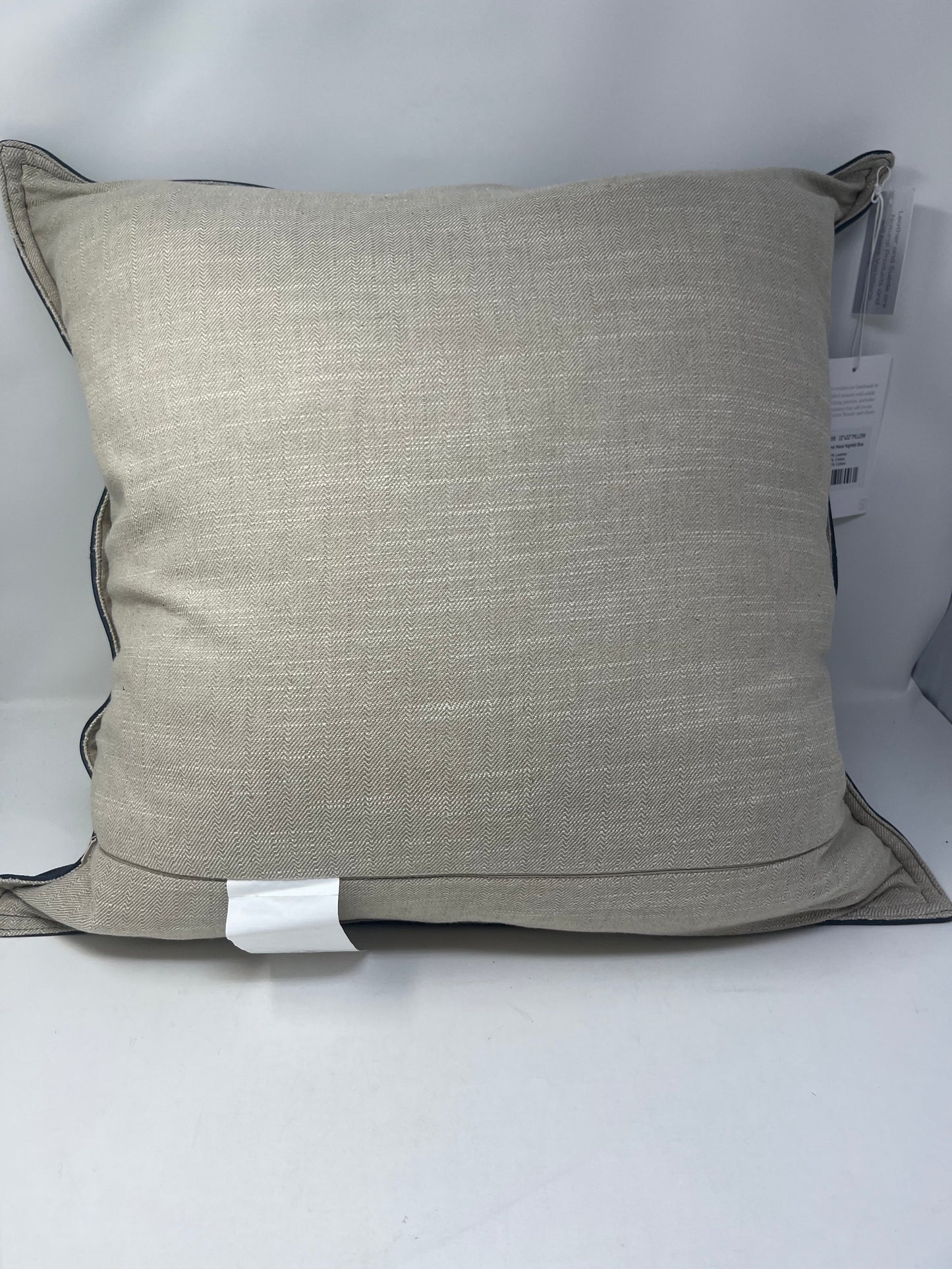 Leather Naval Nightfall Blue Pillow (set of two)